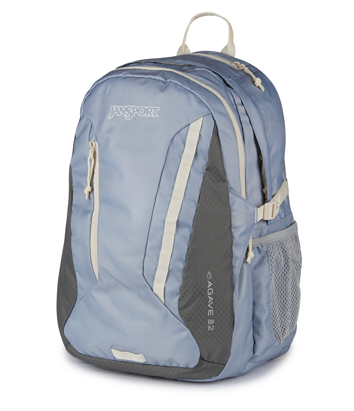 JanSport Agave Backpack in Grounded Grey — side view
