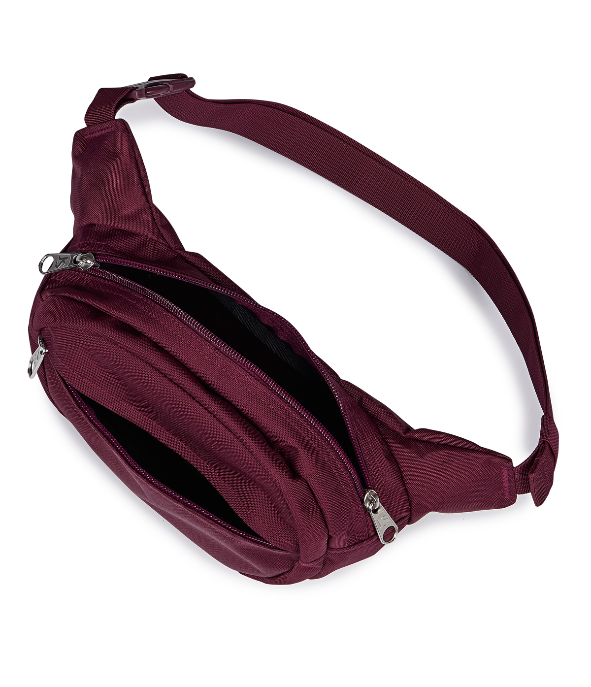 JanSport Fifth Avenue Fanny Pack in Cherry Lacquer — interior view