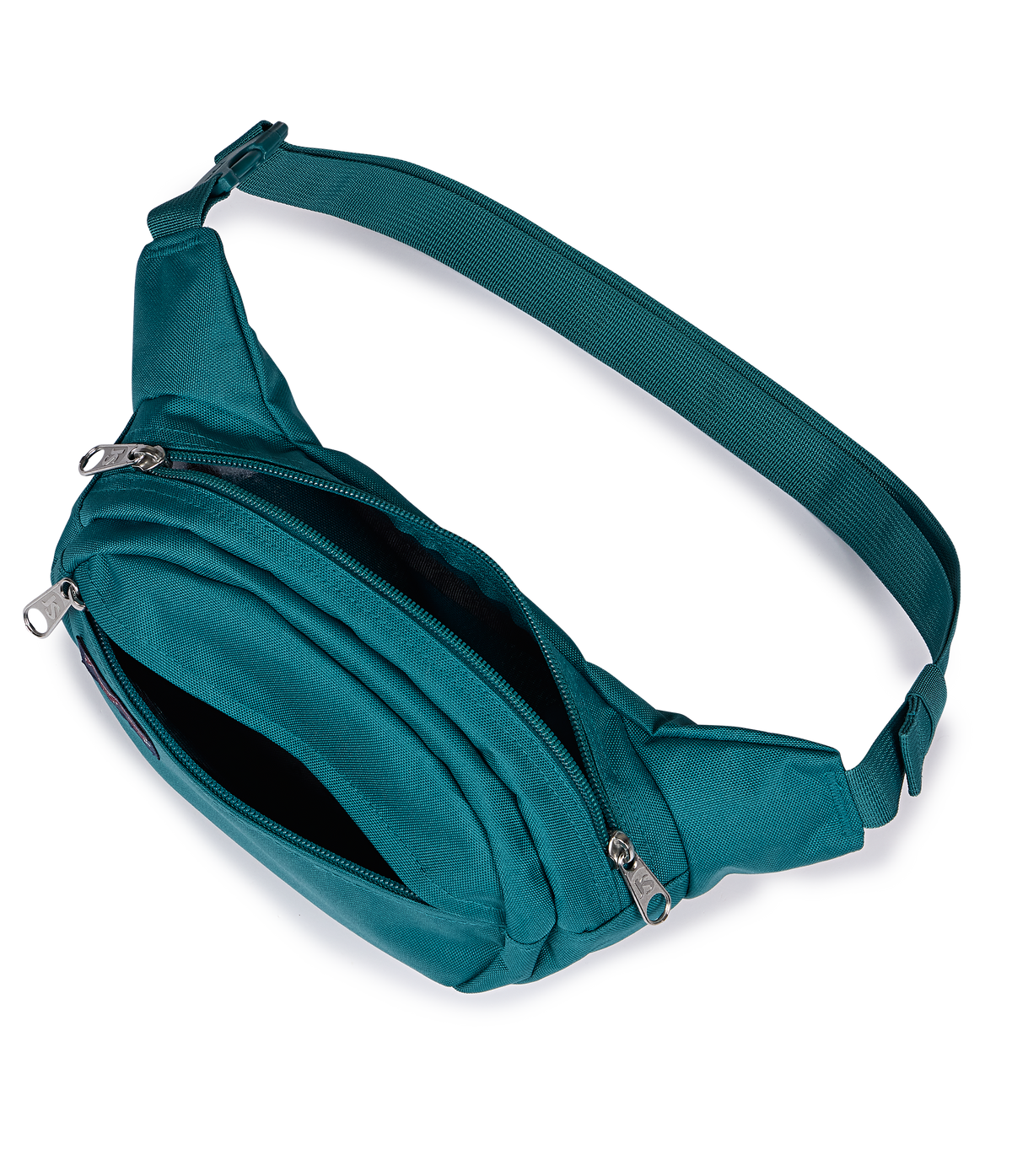 JanSport Fifth Avenue Fanny Pack in Emerald Pool — interior view