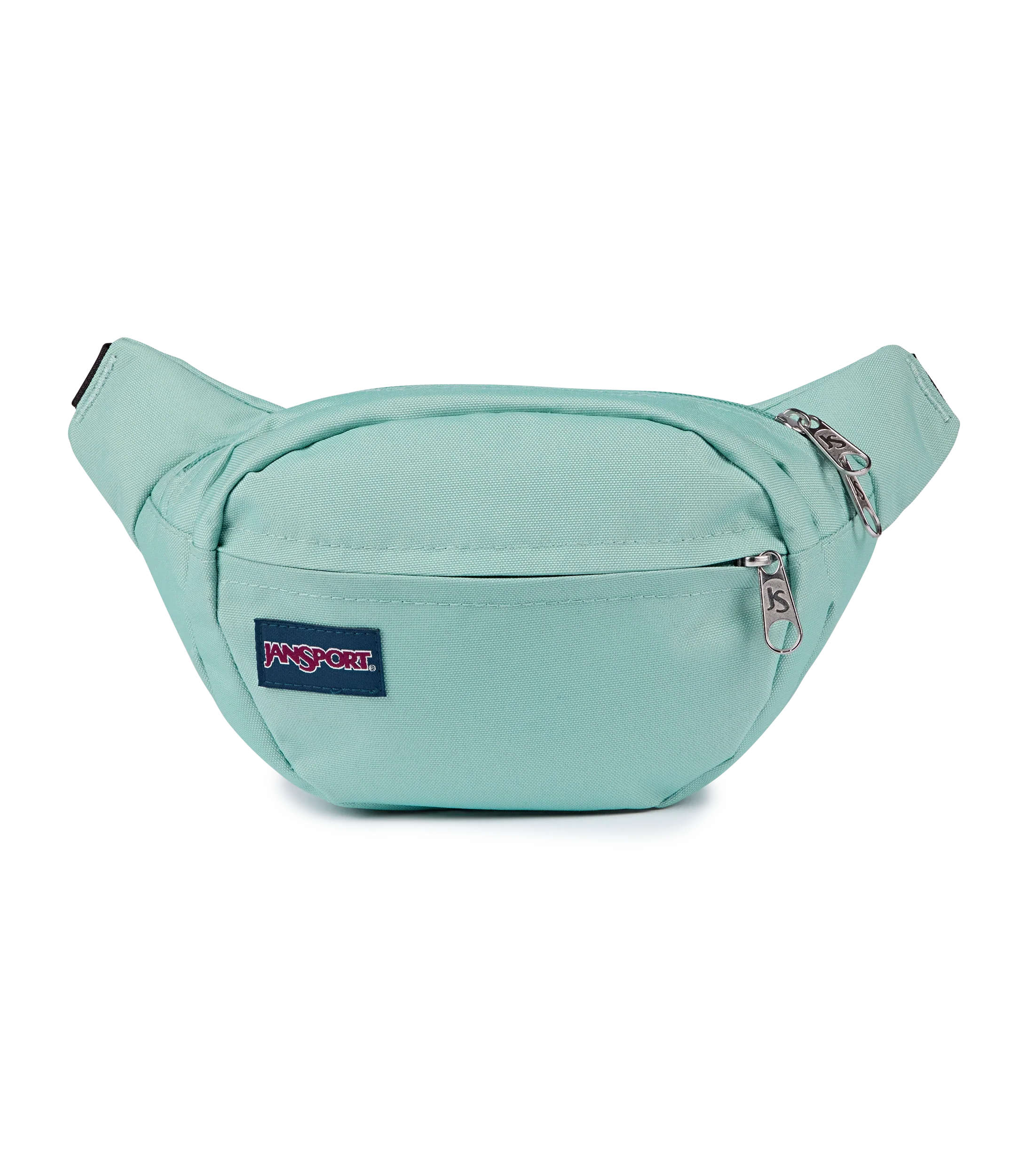 JanSport Fifth Avenue Fanny Pack in Faded Sage — front view # color_Faded Sage