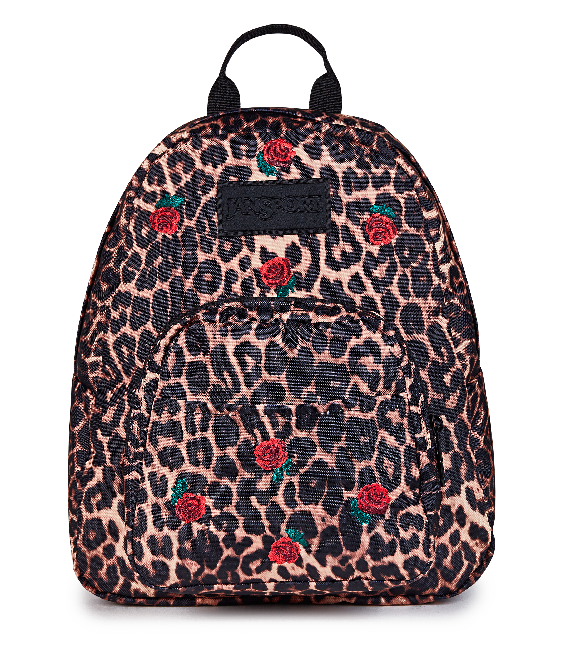 JanSport Half Pint FX in Leopard Rose — front view