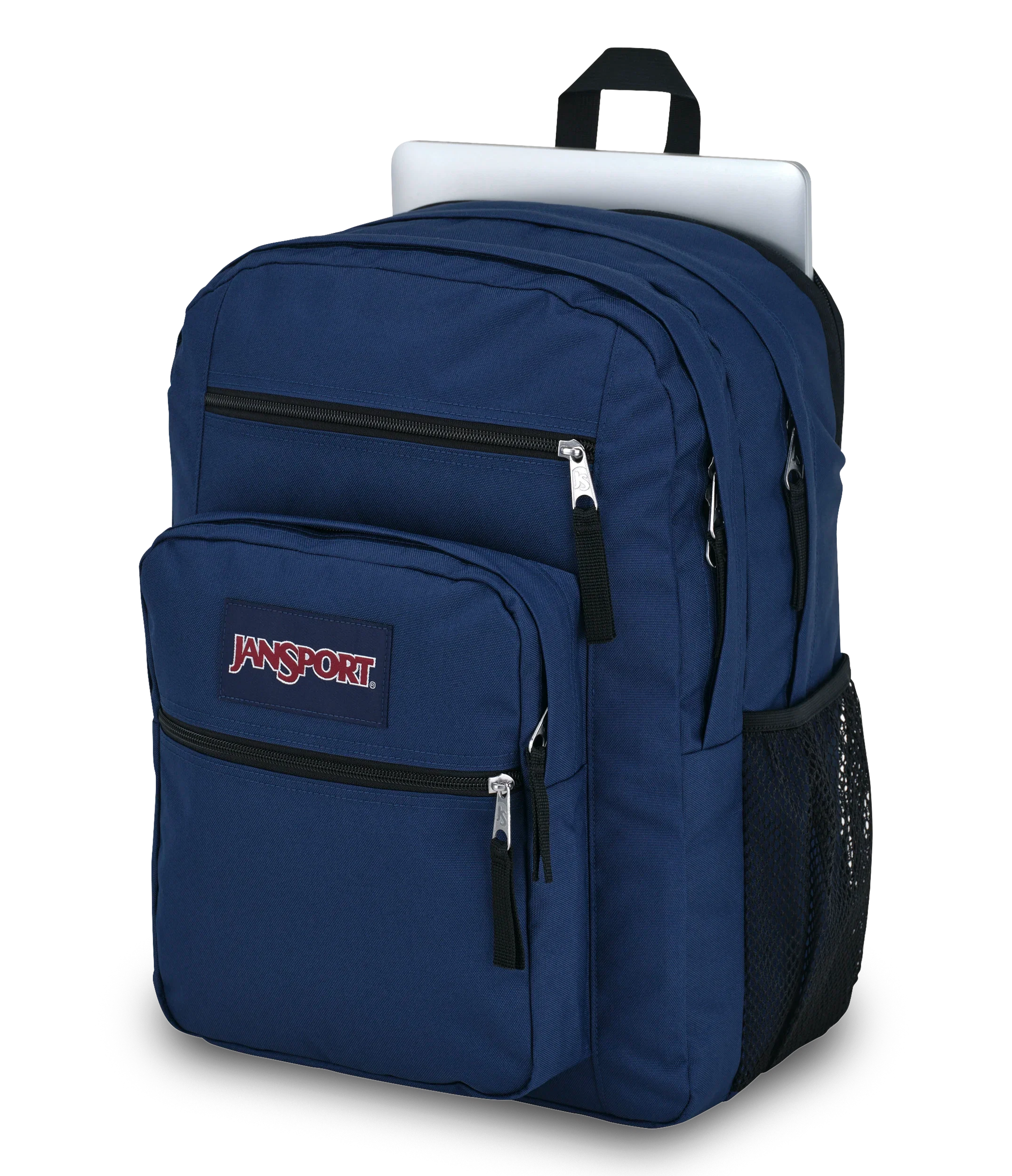 JanSport Big Student Backpack 34L in Navy — detail view 2 # color_Navy