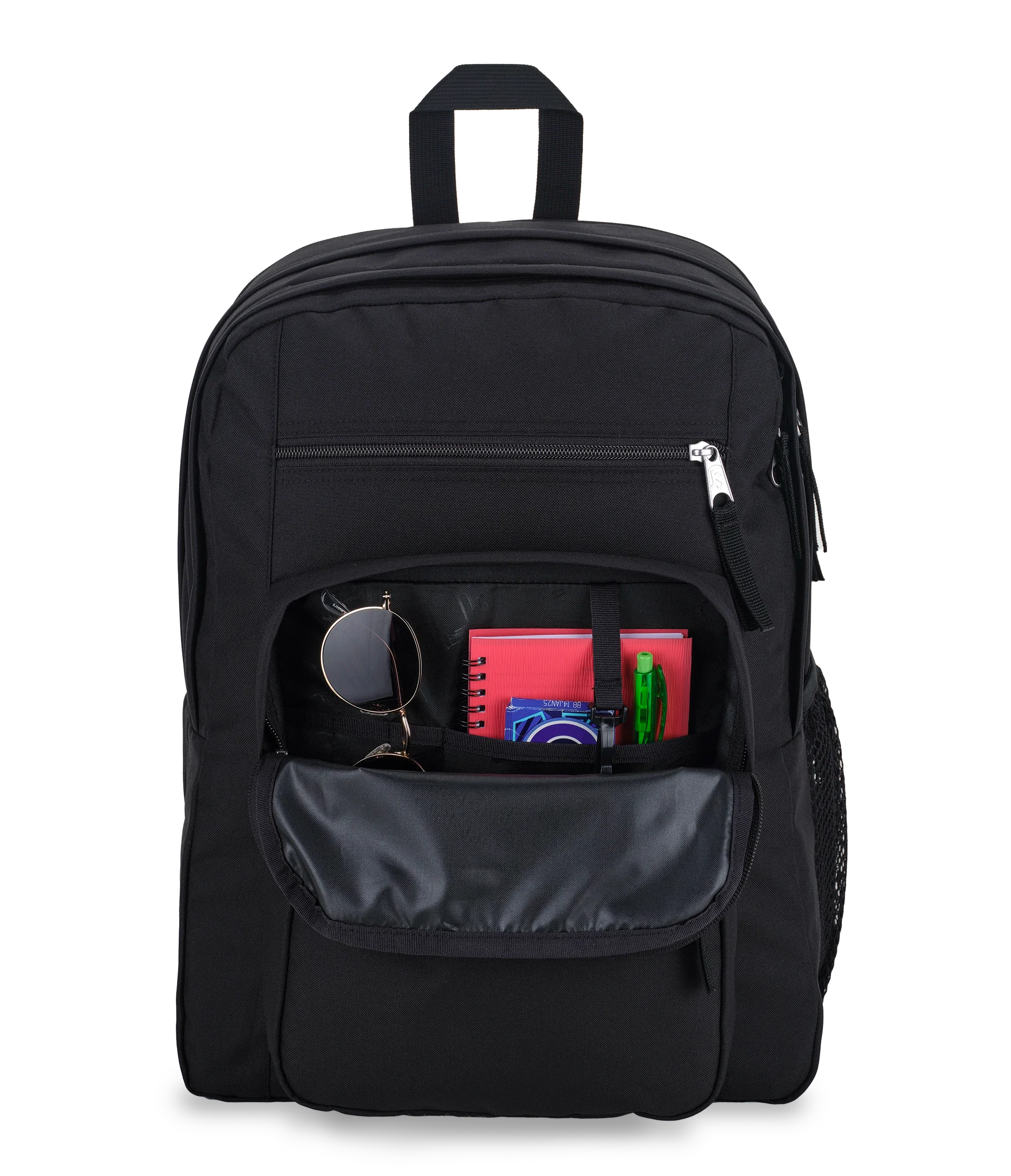 JanSport Big Student Backpack 34L in Black — detail view 3 # color_Black