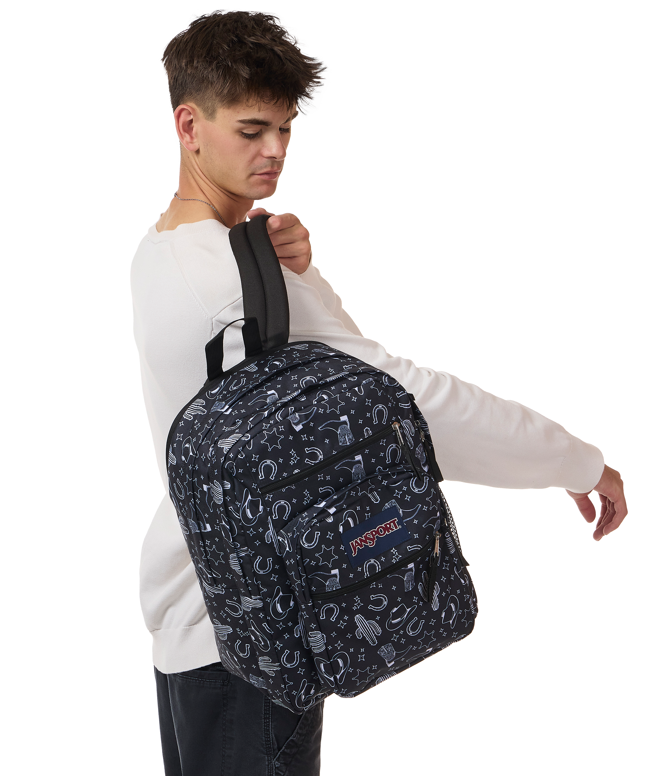 JanSport Big Student Backpack 34L in Wild West Escape — lifestyle # color_Wild West Escape