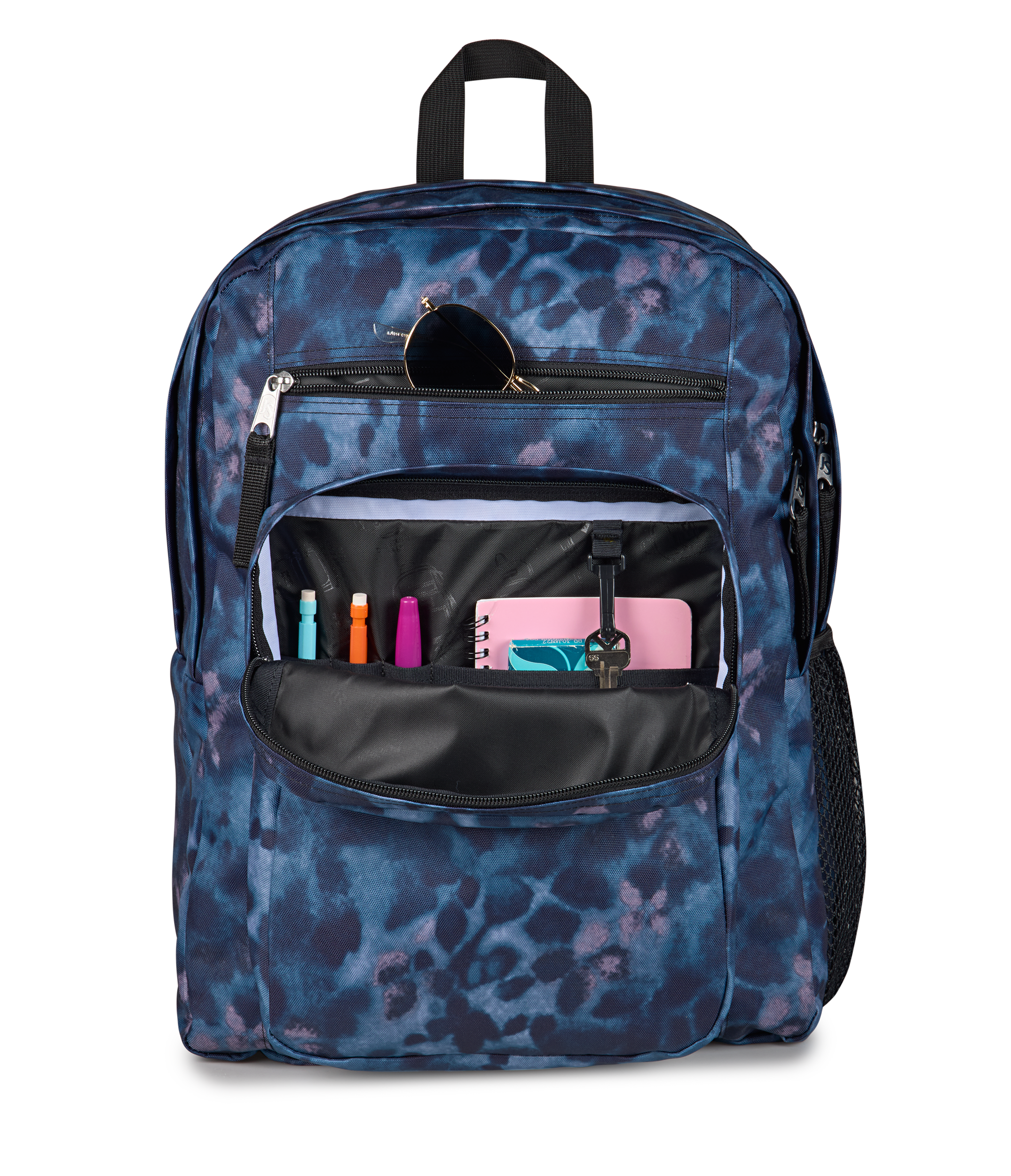 JanSport Big Student Backpack 34L in Ghostly Floral — detail view 3 # color_Ghostly Floral