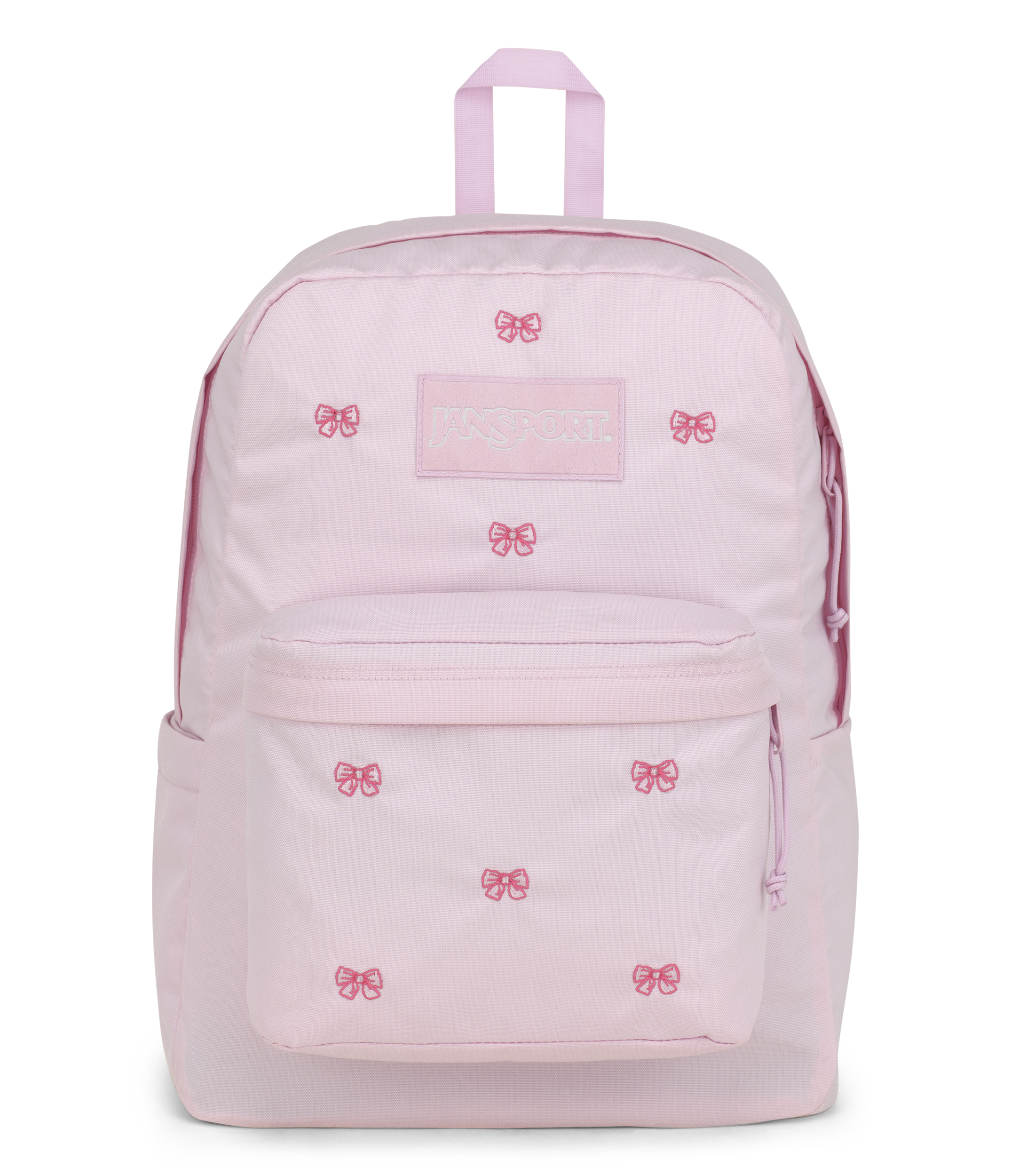 JanSport Superbreak Plus FX in Embroidered Bows — angle view 2