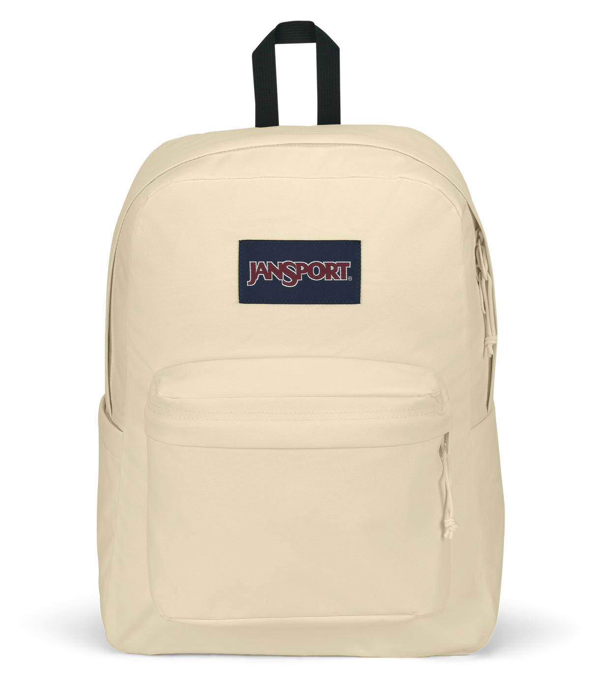 JanSport SuperBreak Plus Iconic Style in Coconut — front view # color_Coconut