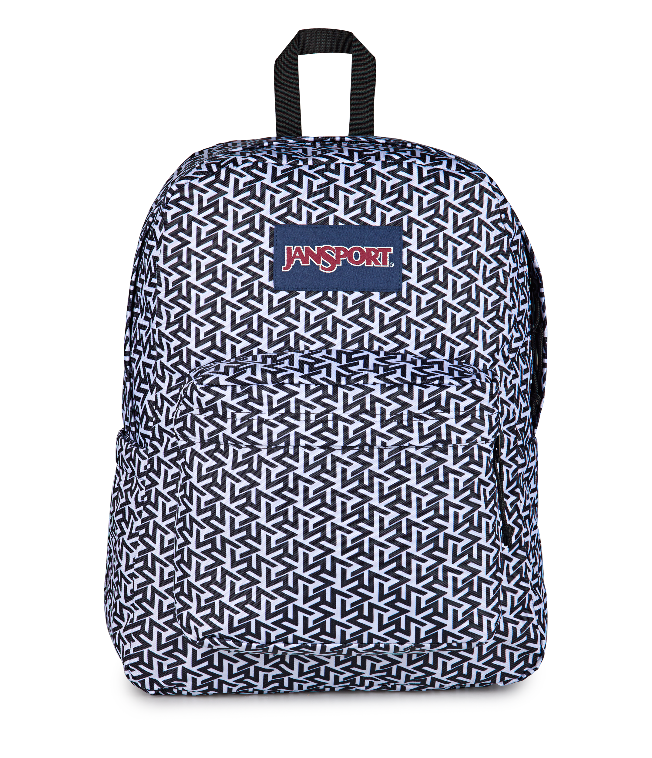 JanSport SuperBreak Plus Iconic Style in Team Colors White — front view # color_Team Colors White