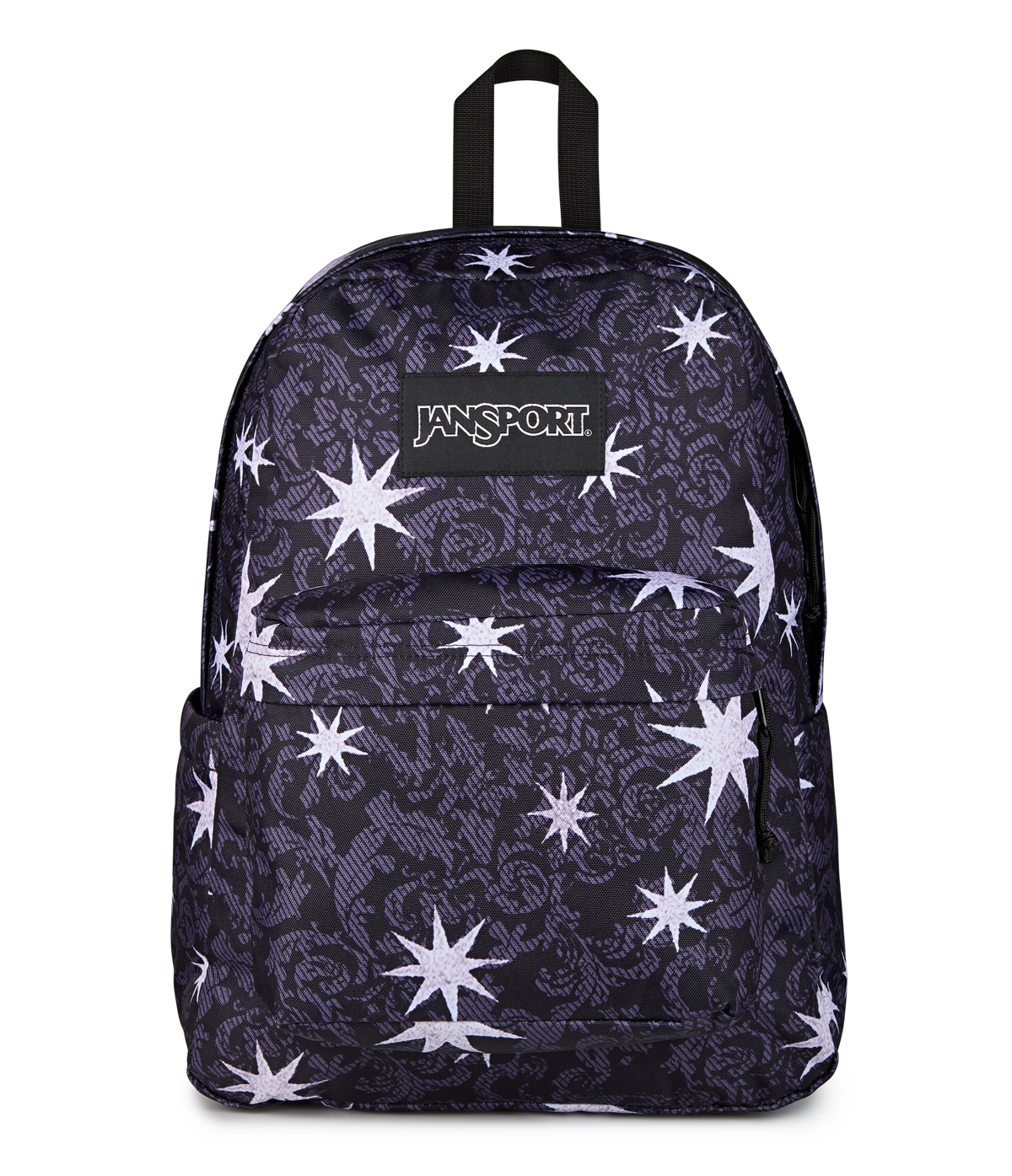JanSport SuperBreak Plus Iconic Style in Castle Tapestry — front view # color_Castle Tapestry