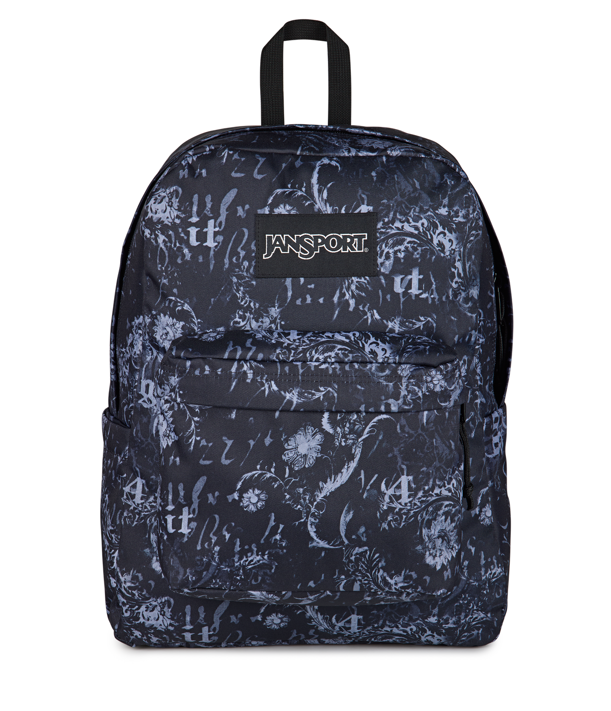 JanSport SuperBreak Plus Iconic Style in Afflicted — front view # color_Afflicted