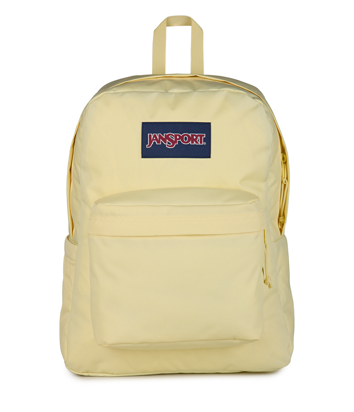 JanSport SuperBreak Plus Iconic Style in Lemon Ice — front view # color_Lemon Ice
