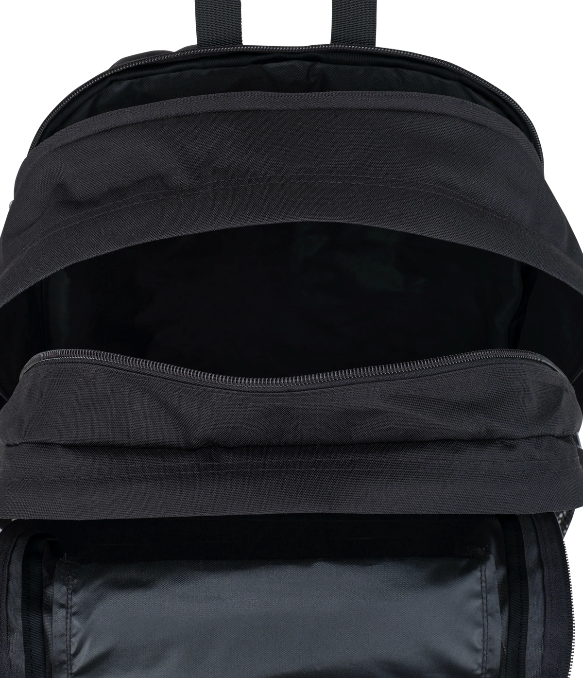 JanSport Main Campus Iconic Style in Black — interior view