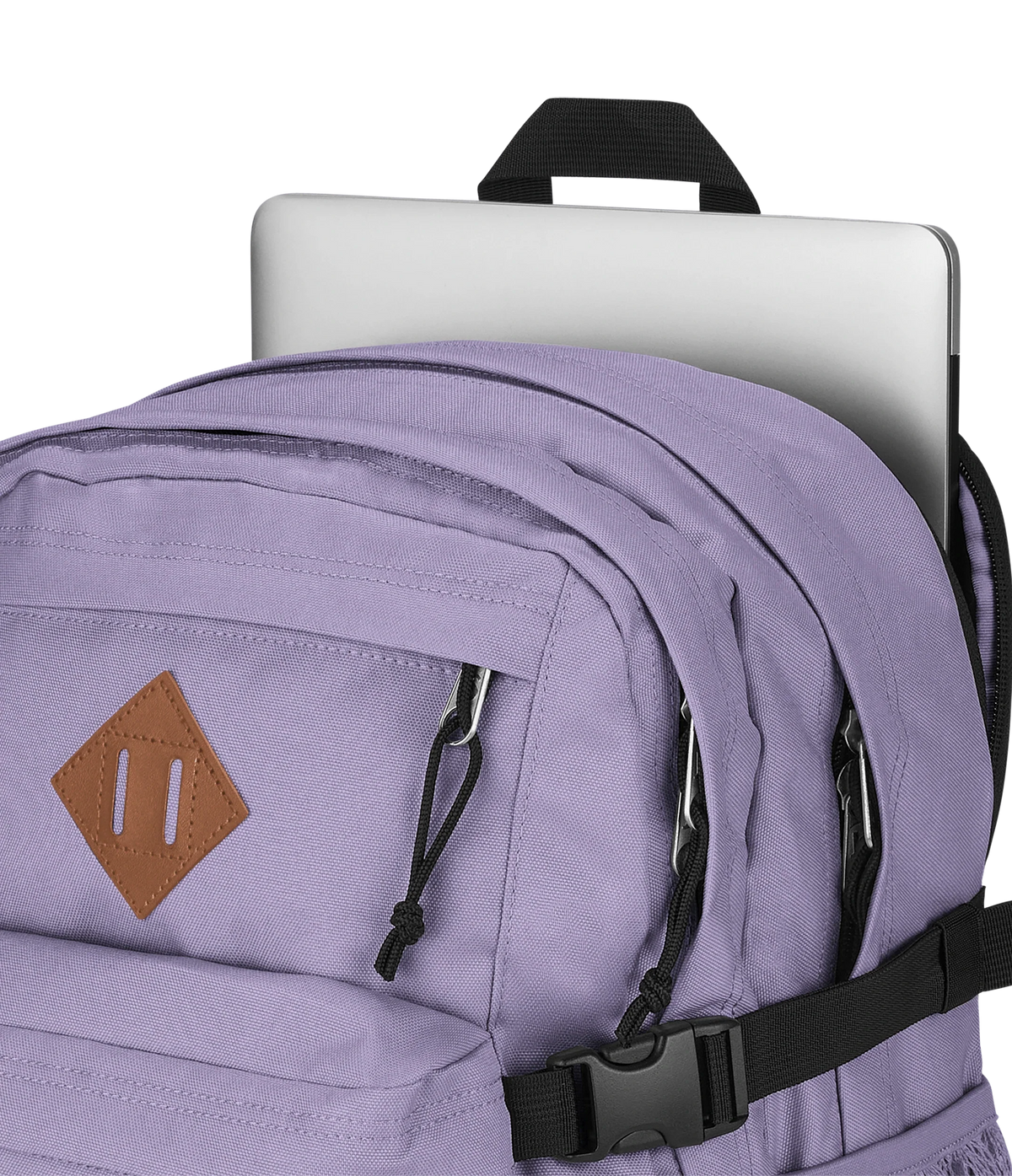 JanSport Main Campus Iconic Style in Pastel Lilac — detail view 2
