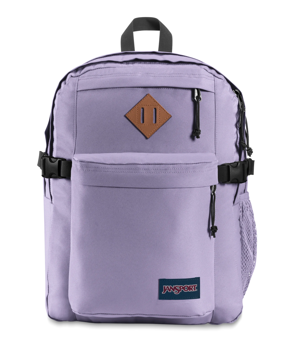 JanSport Main Campus Iconic Style in Pastel Lilac — front view # color_Pastel Lilac