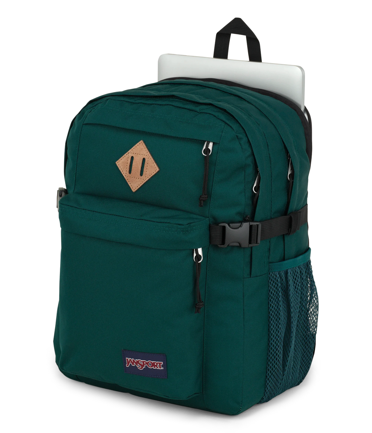 JanSport Main Campus Iconic Style in Deep Juniper — detail view 2