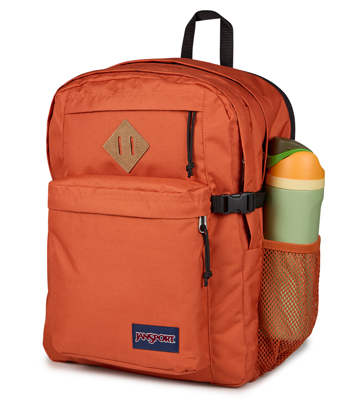 JanSport Main Campus Iconic Style in Dune Red — detail view