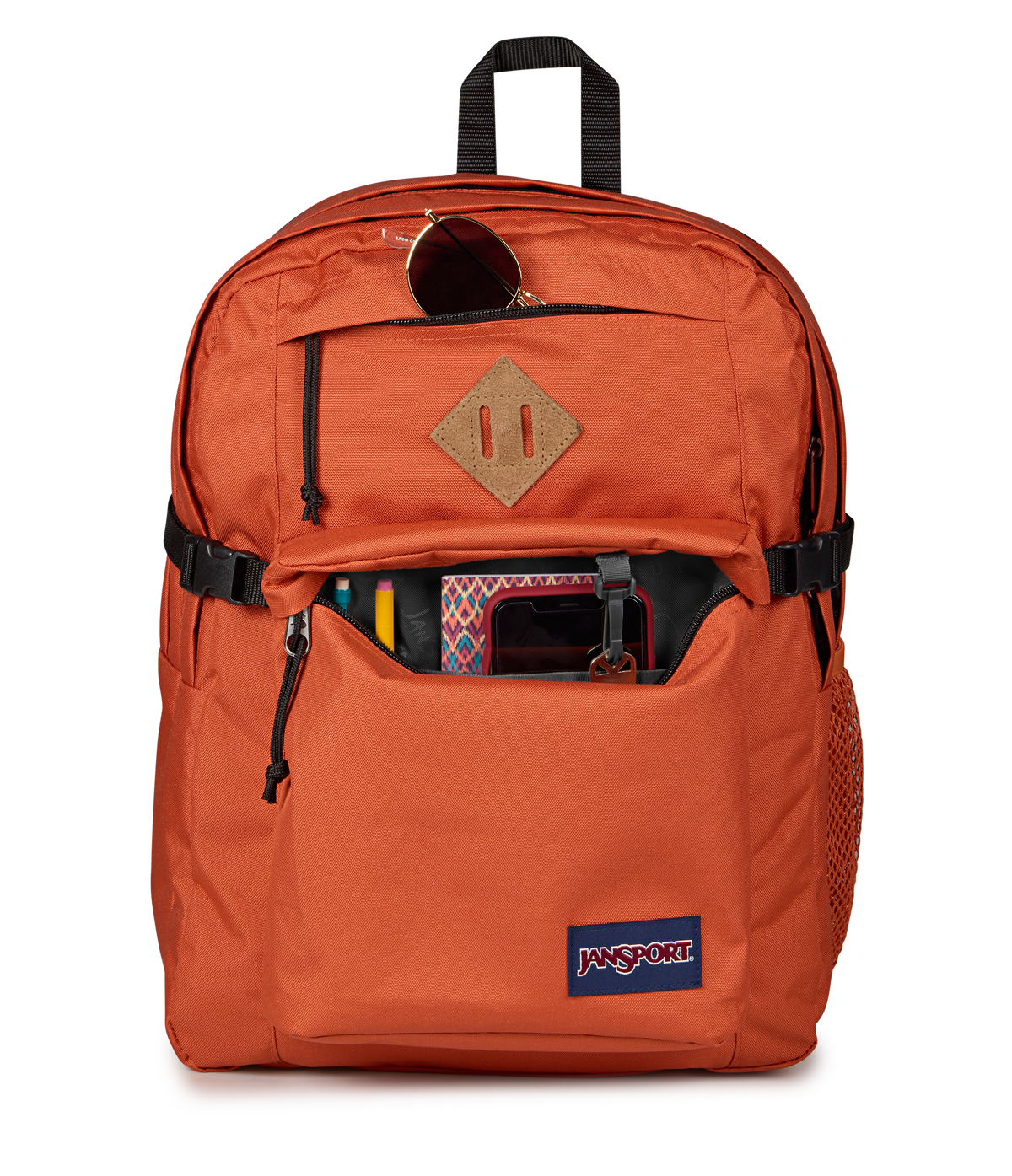 JanSport Main Campus Iconic Style in Dune Red — detail view 3