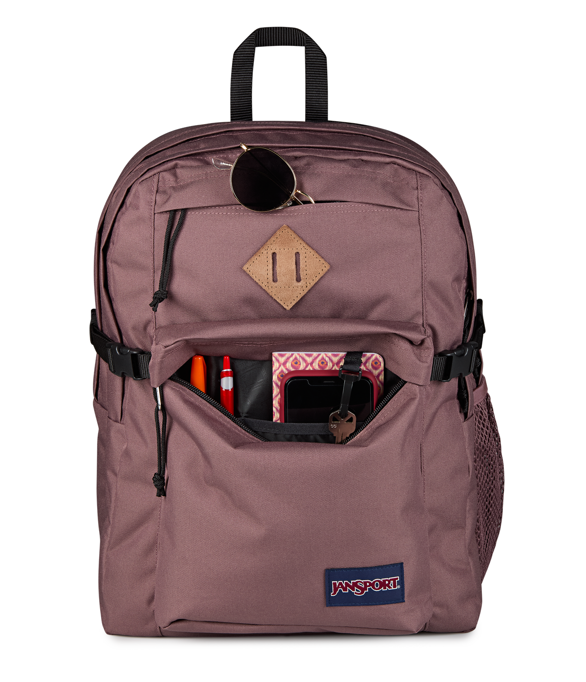 JanSport Main Campus Iconic Style in Mahogany Haze — detail view 3
