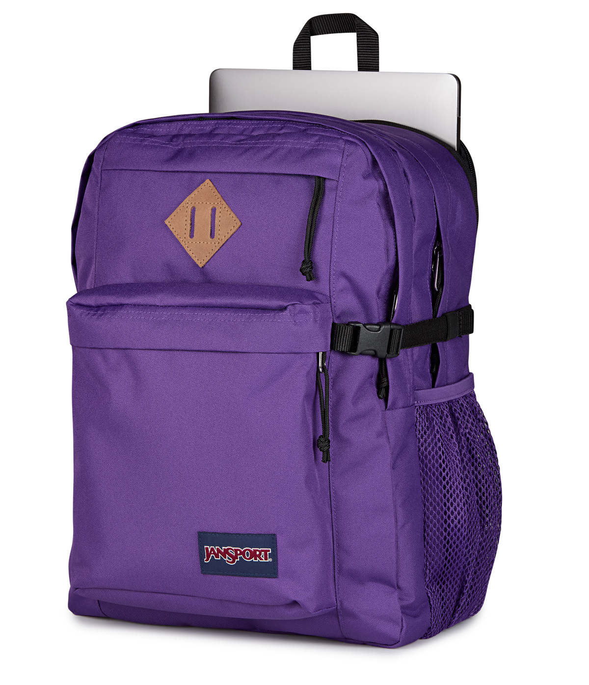 JanSport Main Campus Iconic Style in Grape Jelly — detail view 2