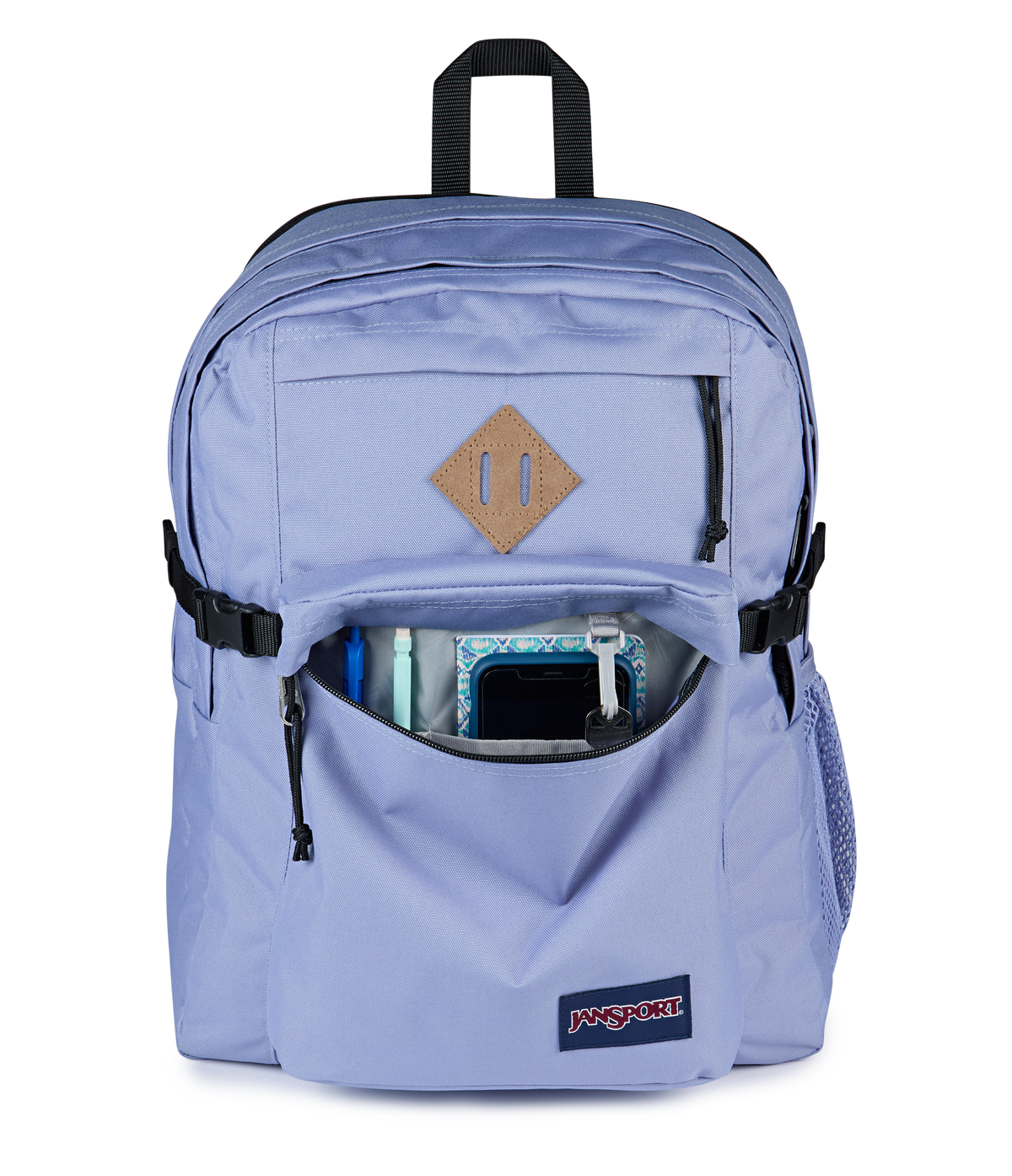 JanSport Main Campus Iconic Style in Lavender Ash — detail view 3
