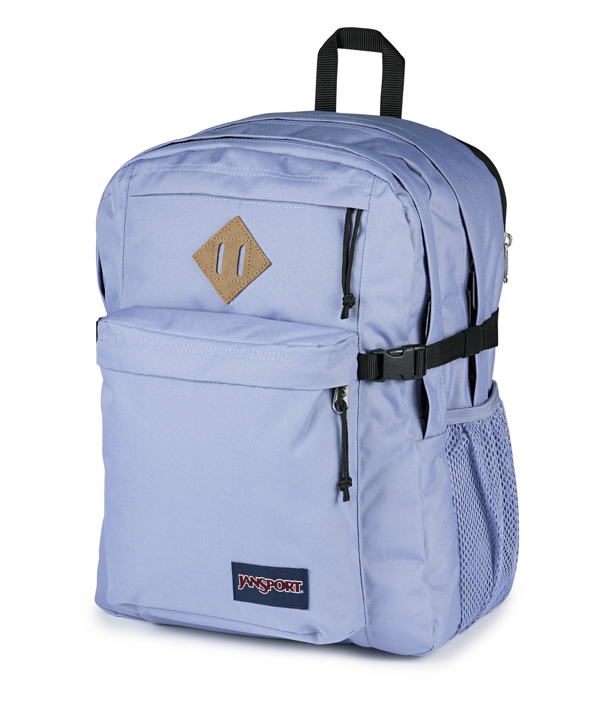JanSport Main Campus Iconic Style in Lavender Ash — angle view