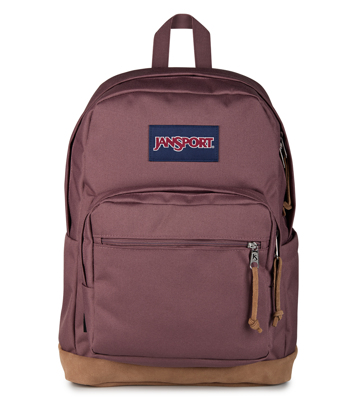 Jansport Right Pack Backpack Iconic Style in Mahogany Haze — front view # color_Mahogany Haze
