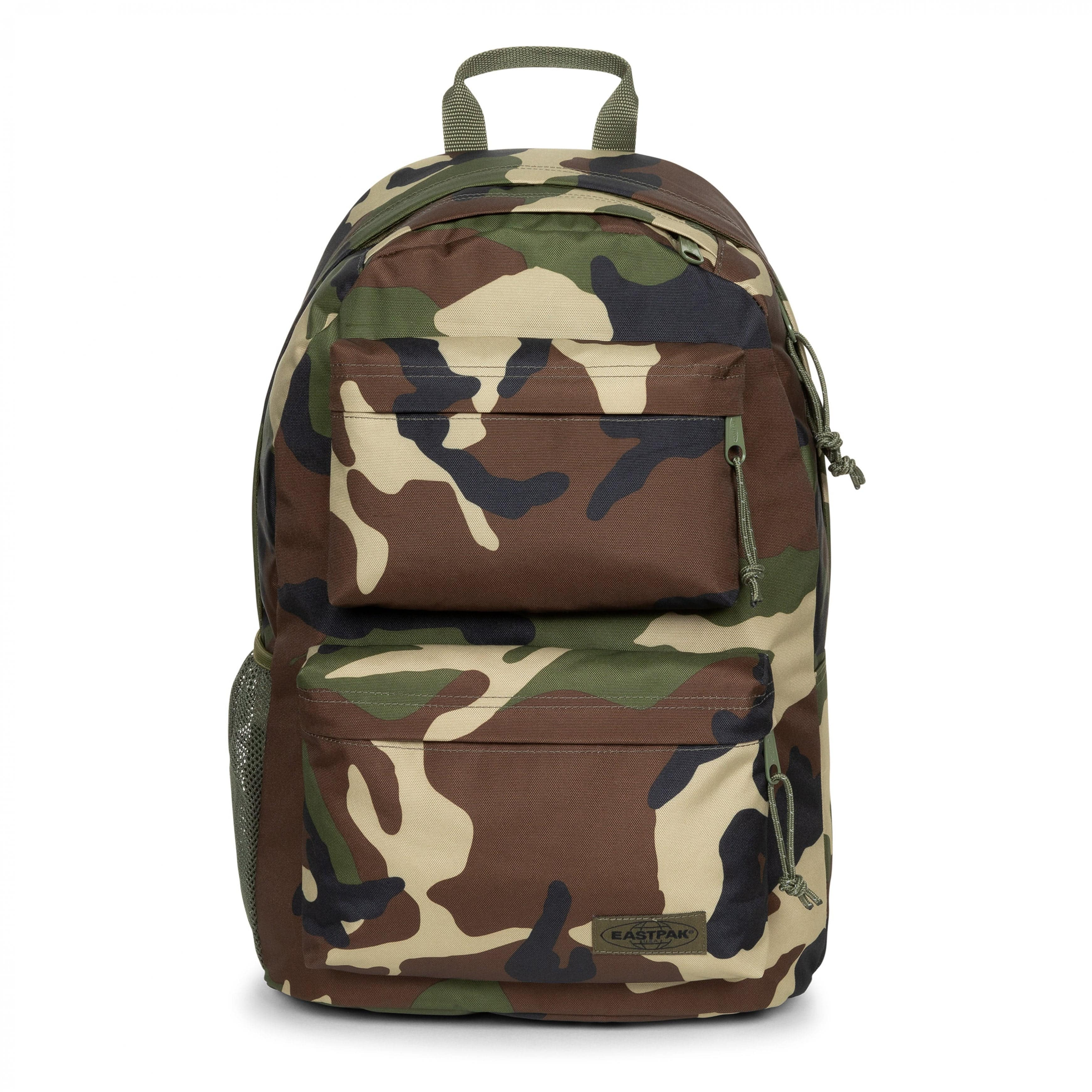Eastpak Padded Double Backpack 24L in Camo — front view # color_Camo