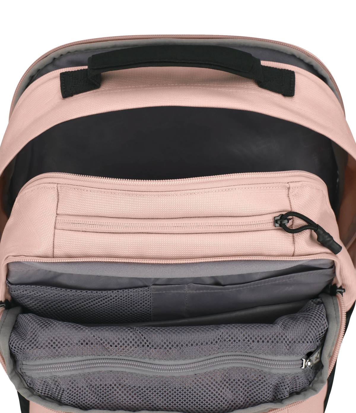Jansport Landings Pack in Misty Rose — interior view
