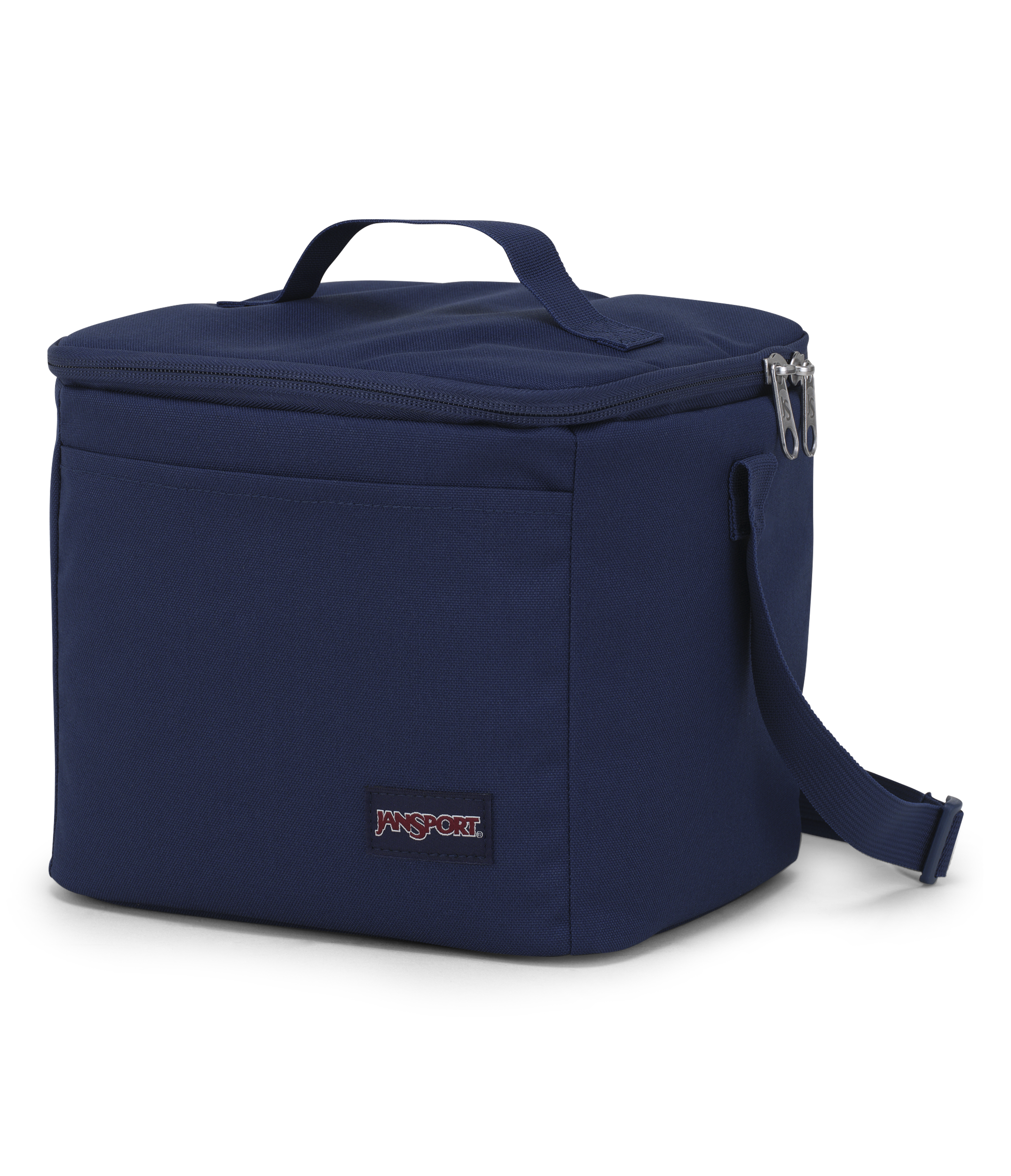 JanSport Super Snack in Navy — angle view 3