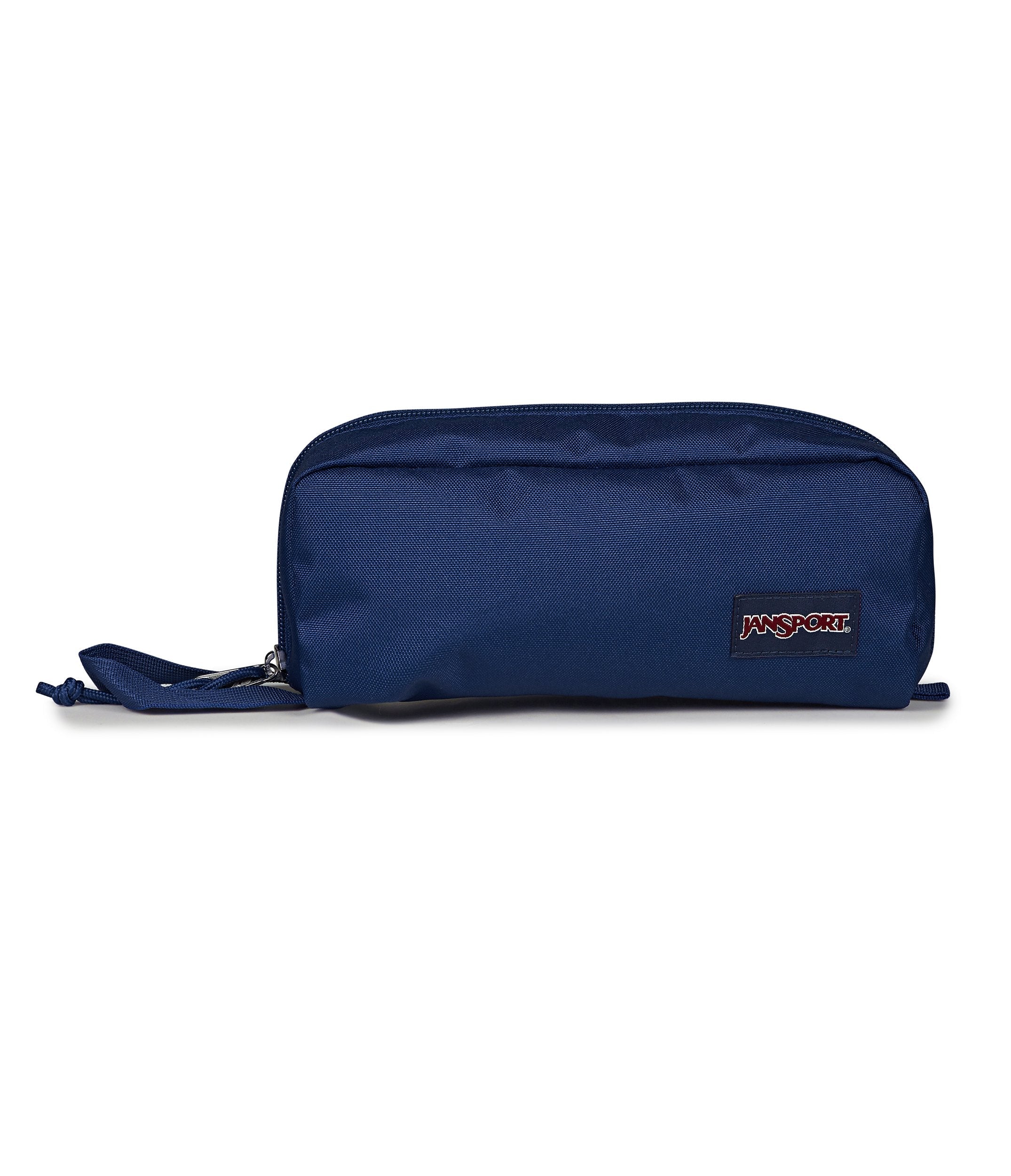 JanSport Perfect Pouch in Navy — front view # color_Navy