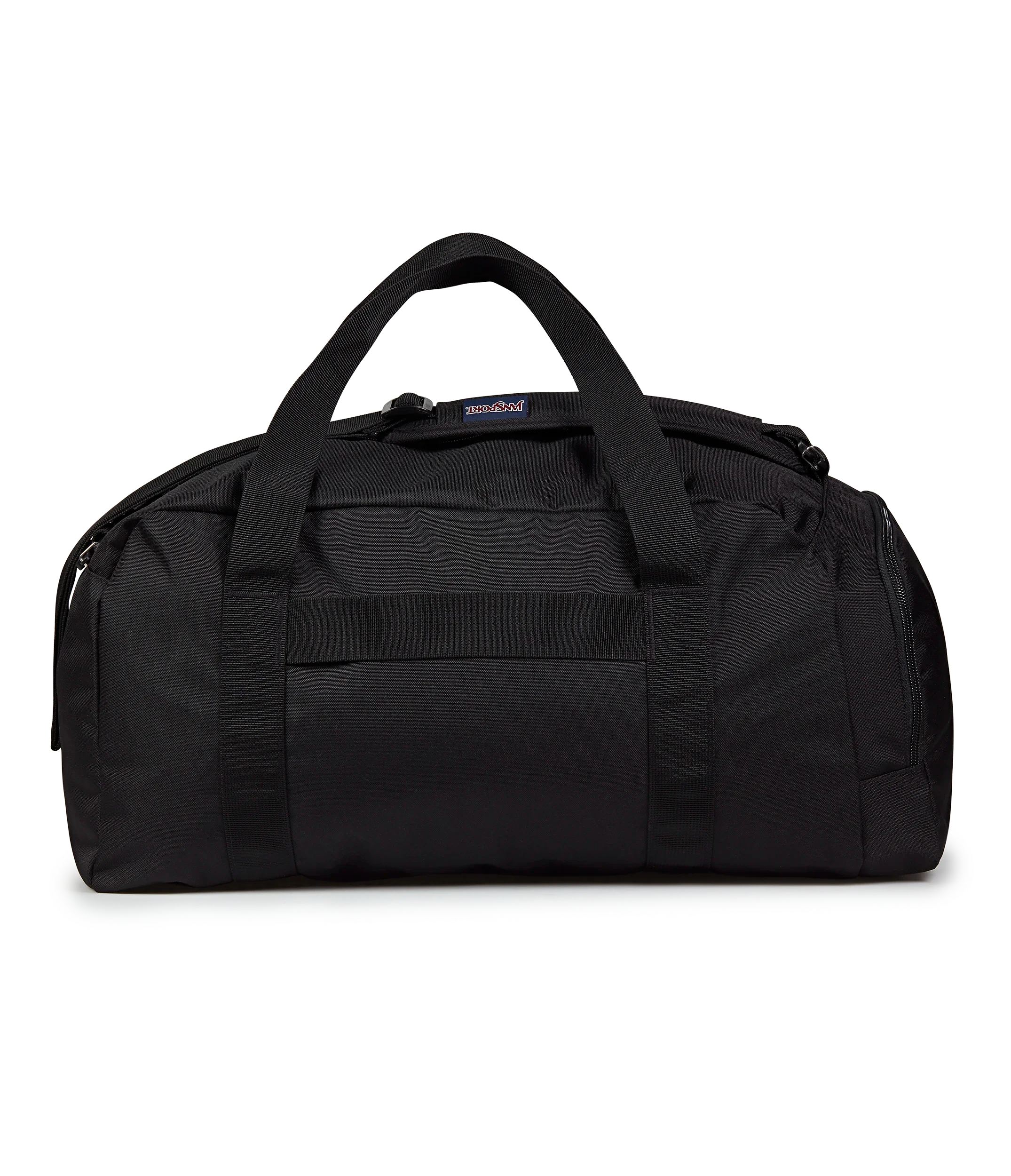 JanSport Weekender Medium Duffel in Black — back view