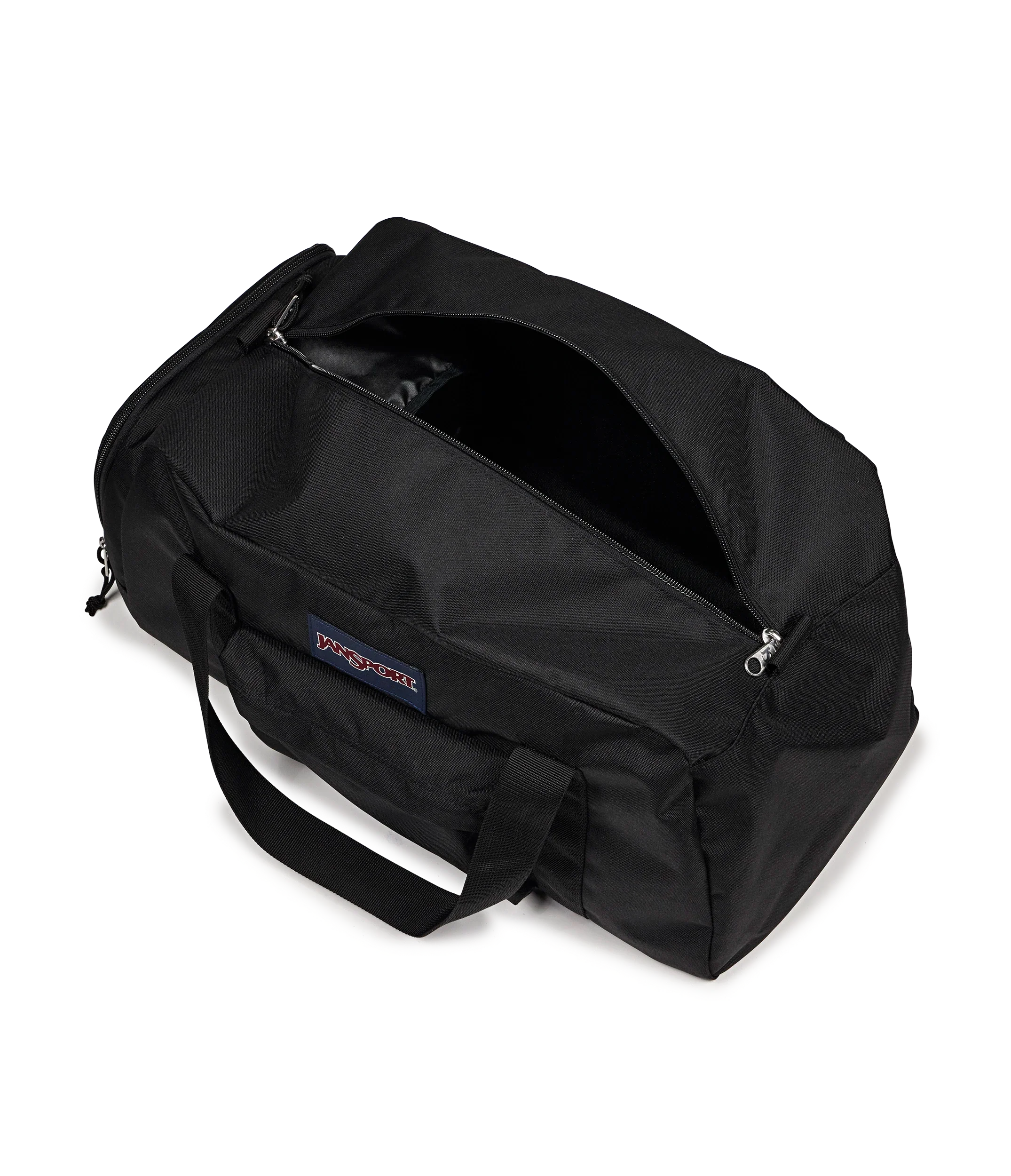 JanSport Weekender Medium Duffel in Black — angle view 5
