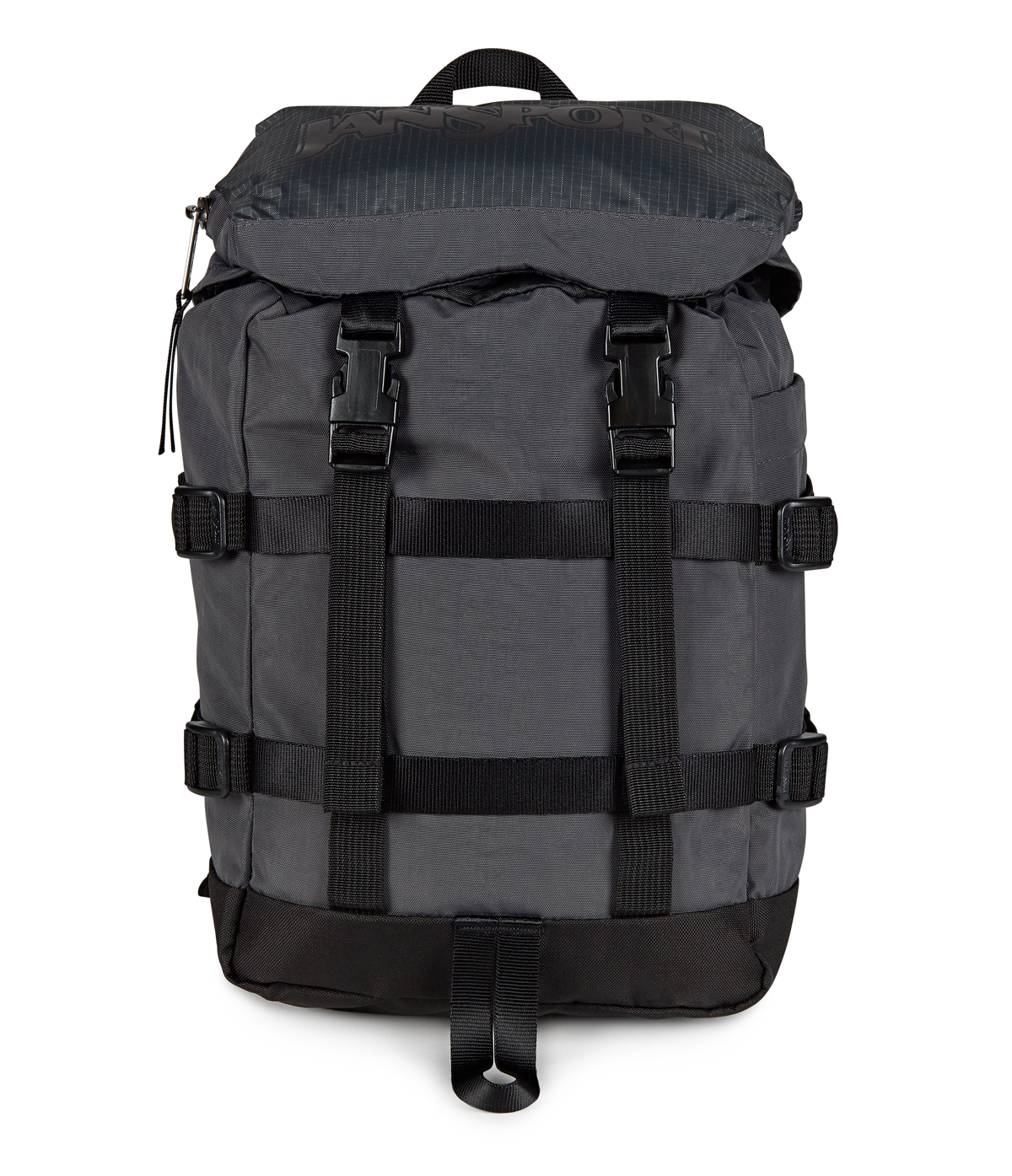 Jansport Mini Skip Pack Retro Series in Smokey Grit — front view # color_Smokey Grit