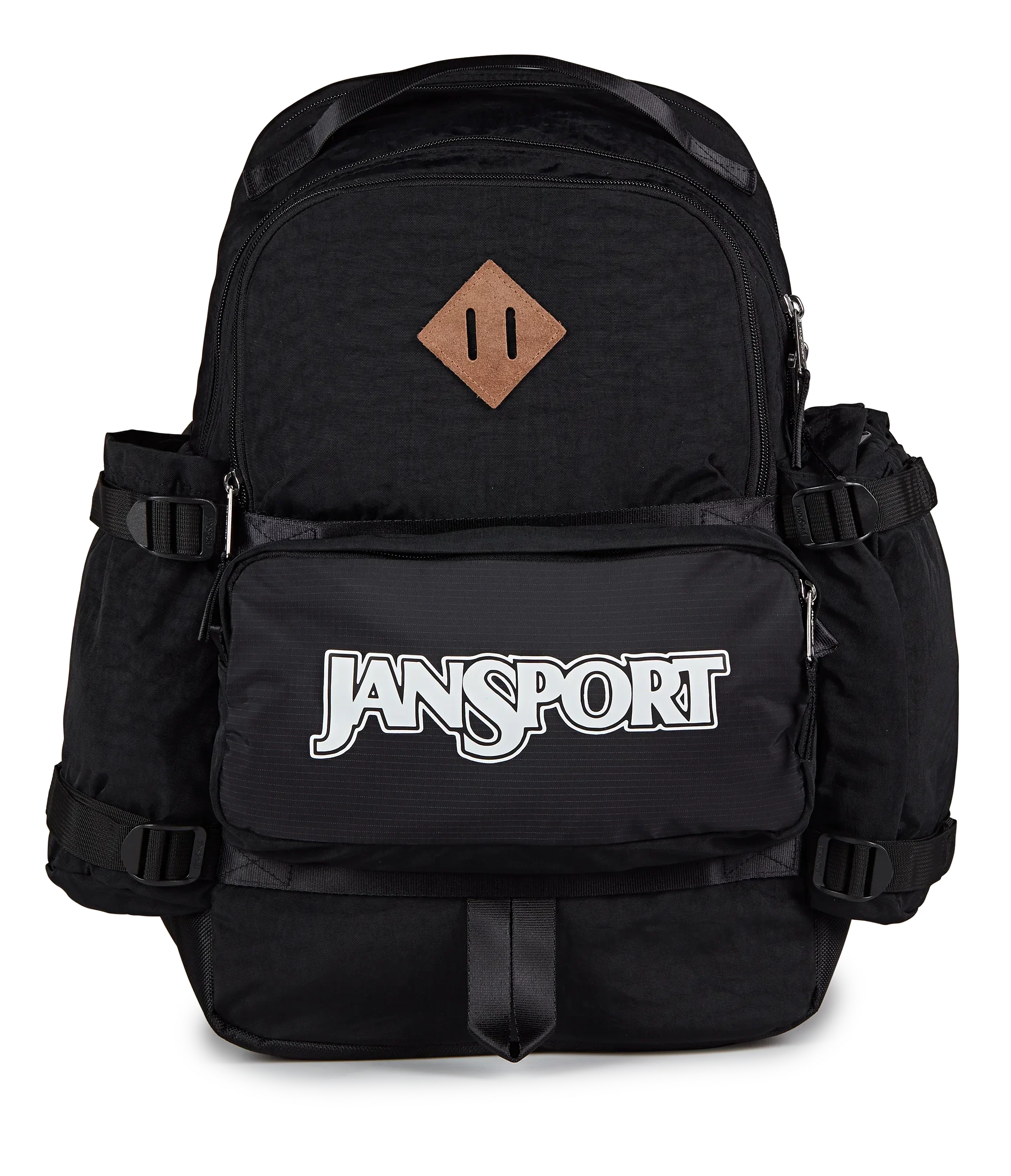 Jansport Seattle Pack Retro Series in Black — front view # color_Black