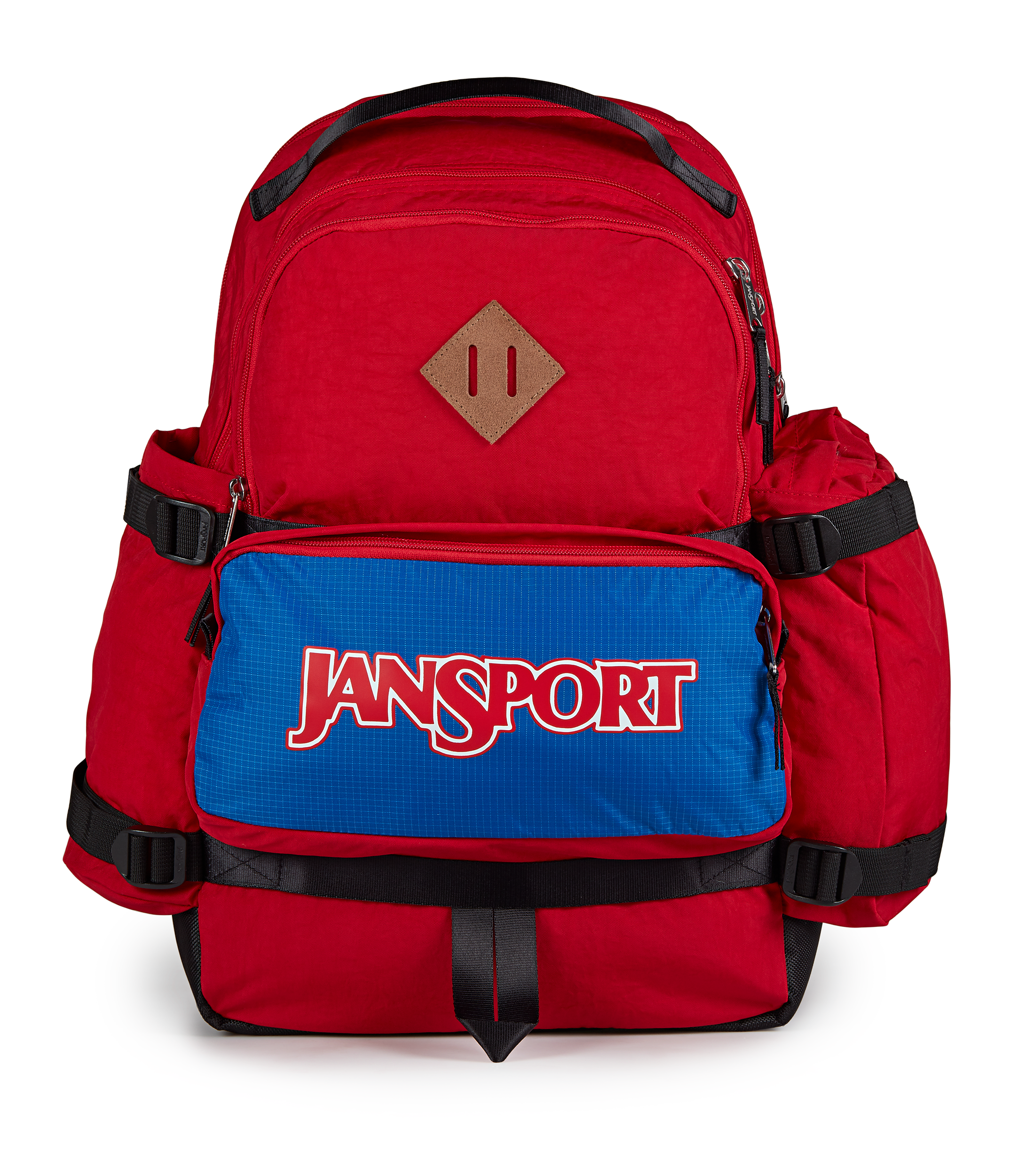 Jansport Seattle Pack Retro Series in Red Tape — front view # color_Red Tape