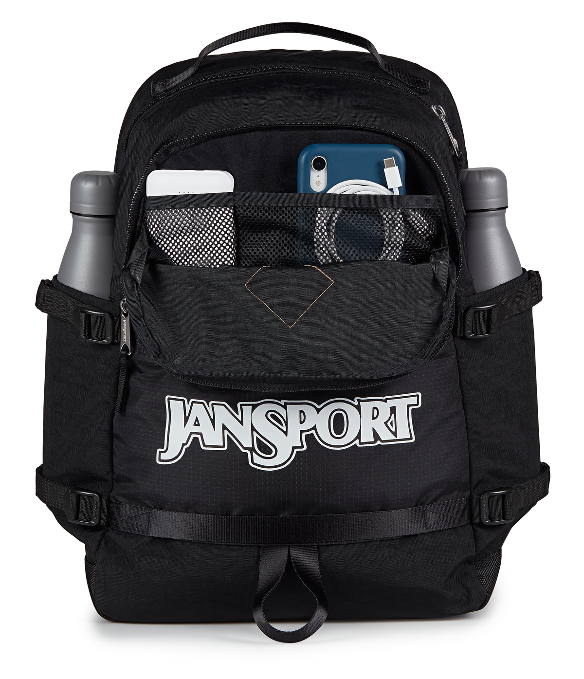 Jansport Small Seattle Pack Retro Series in Black — detail view 4