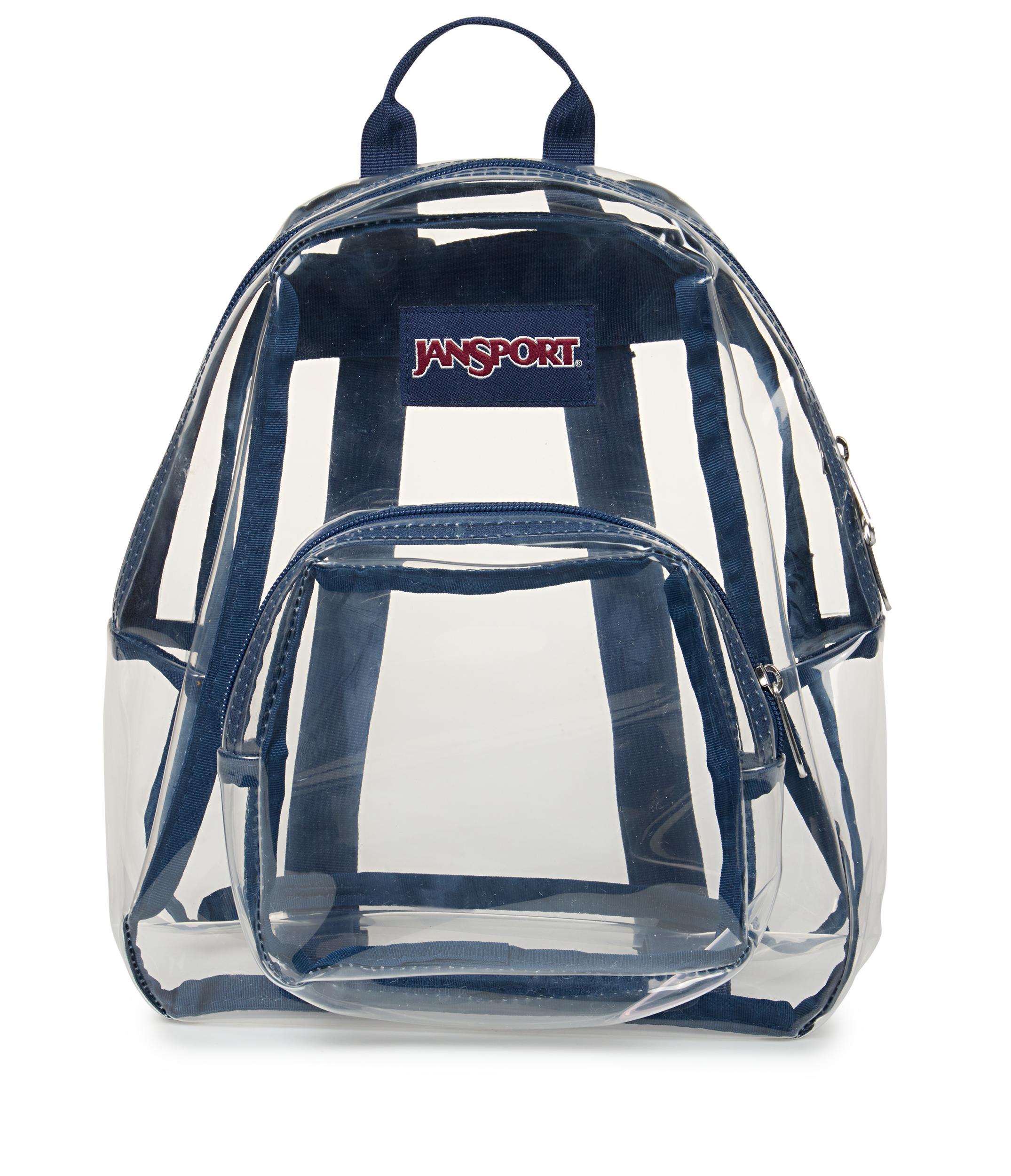 JanSport Clear Mini Pack in Navy — front view