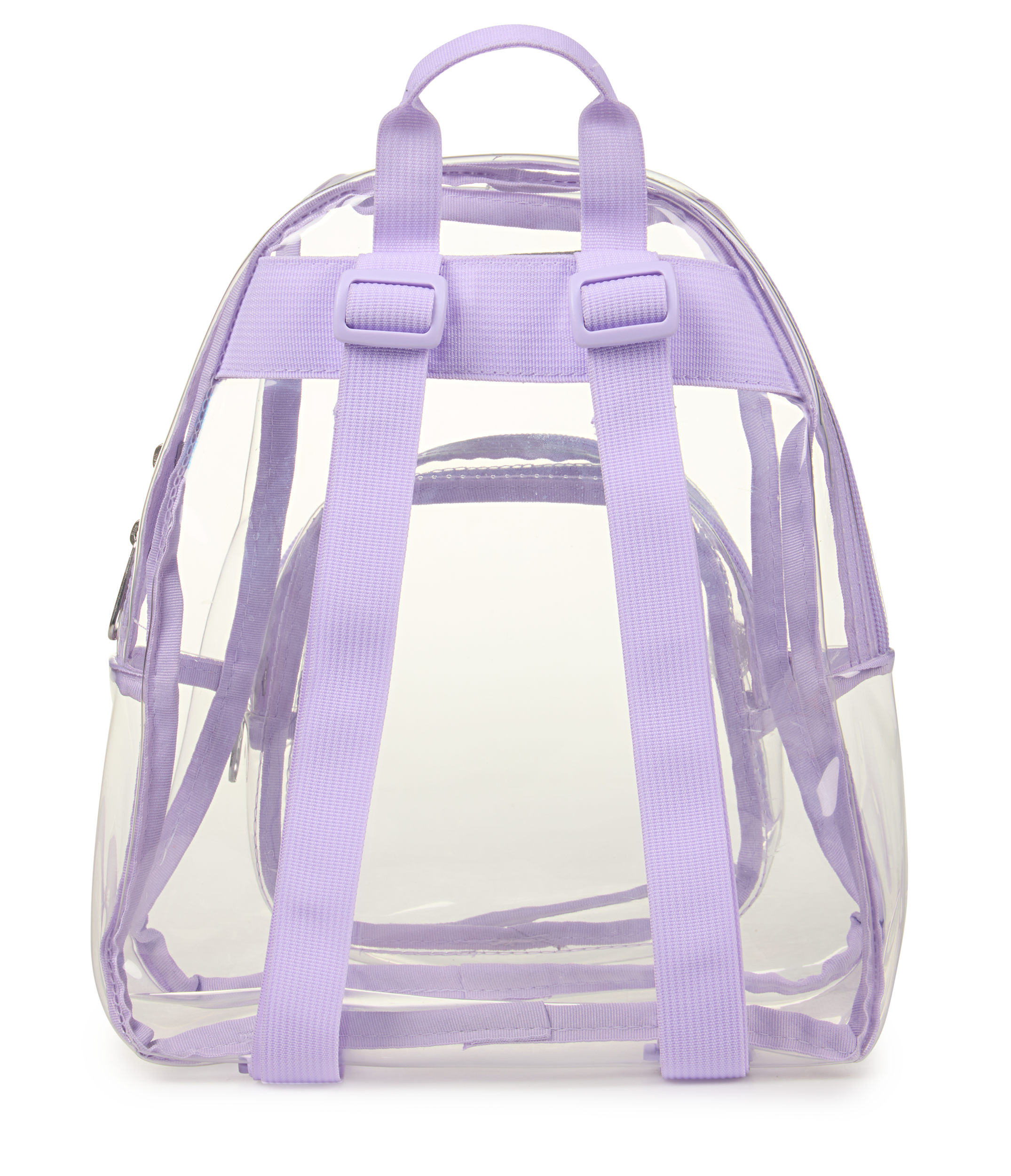 JanSport Clear Mini Pack in Pastel Lilac — back view