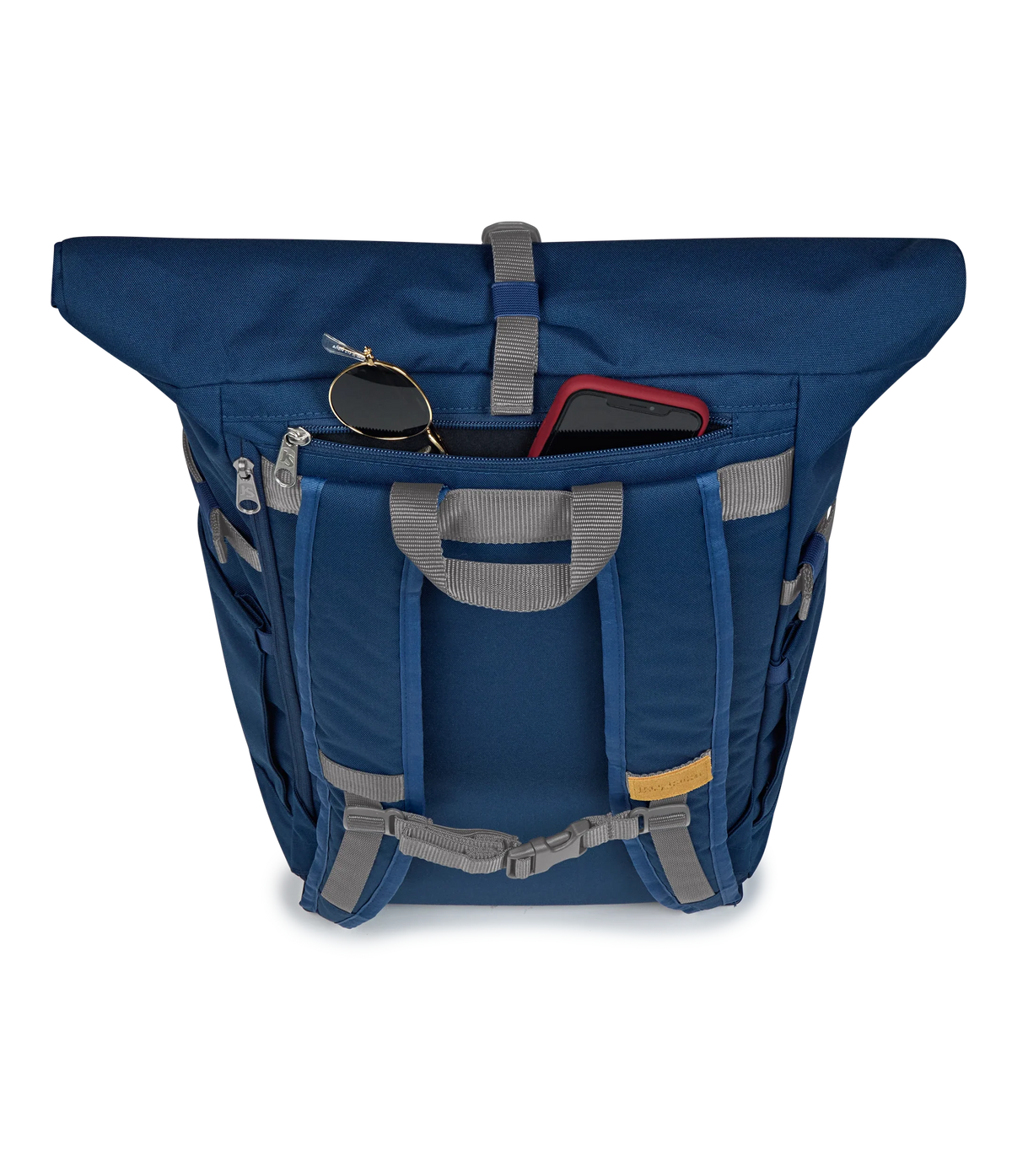 JanSport Hatchet Rolltop Backpack in Navy — detail view 2