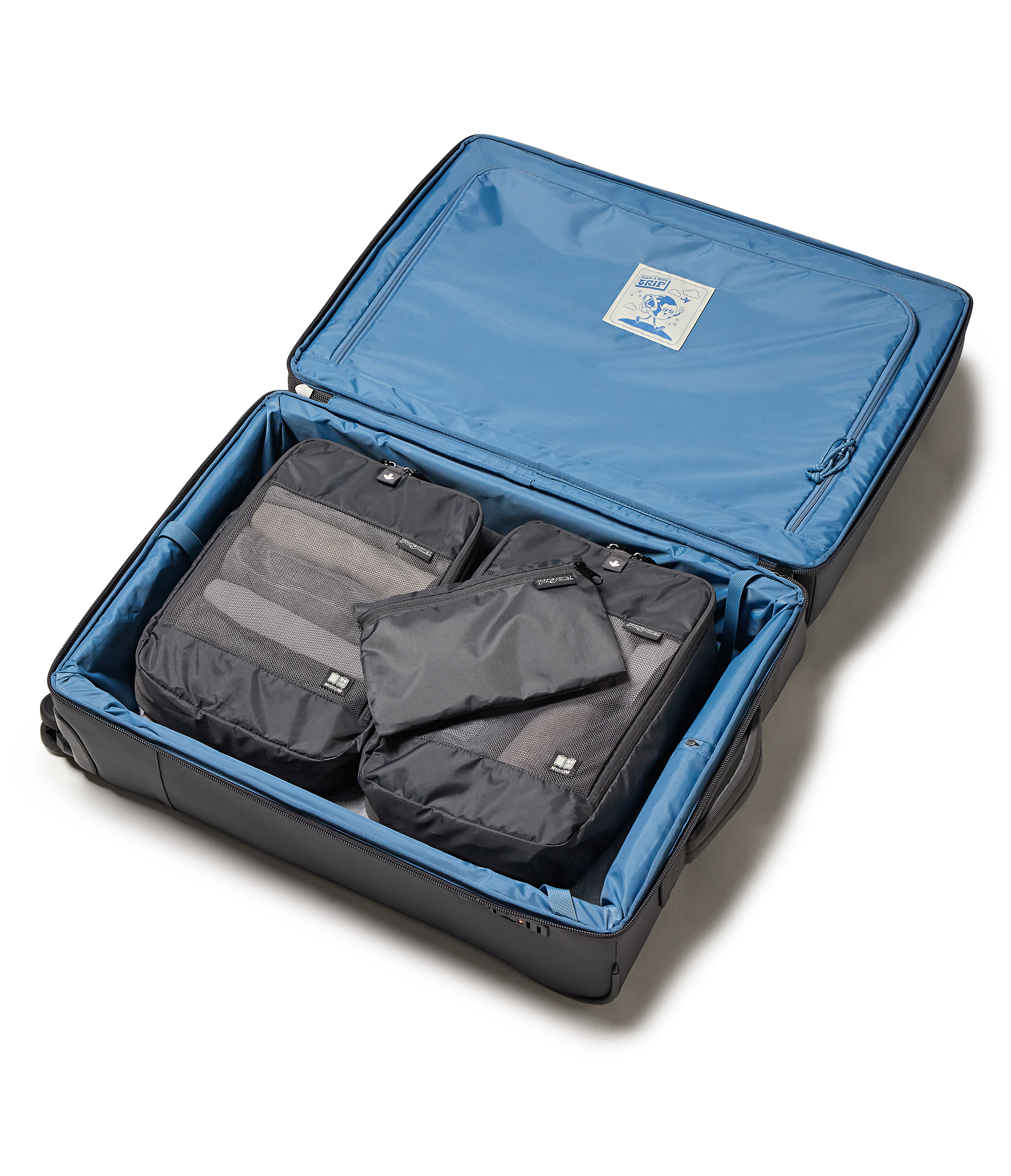 JanSport Good Latitude Packing Cubes in Smokey Grit — detail view 4