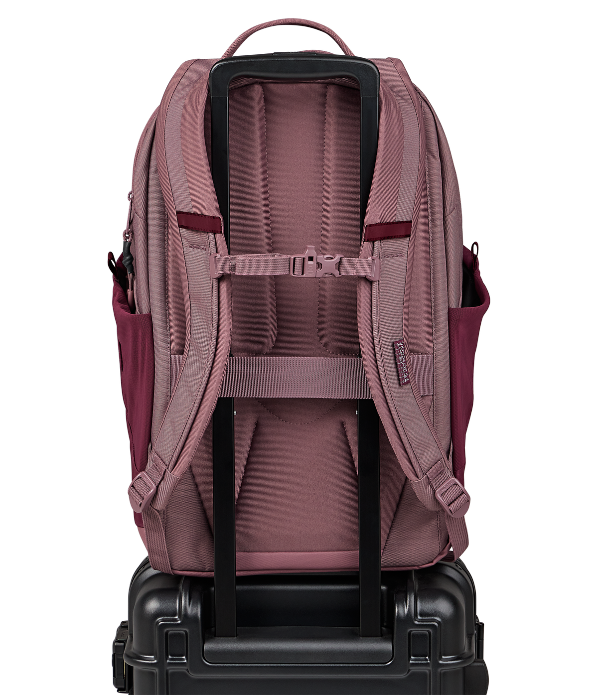 Jansport All Around Pack 28L in Cherry Lacquer — back view