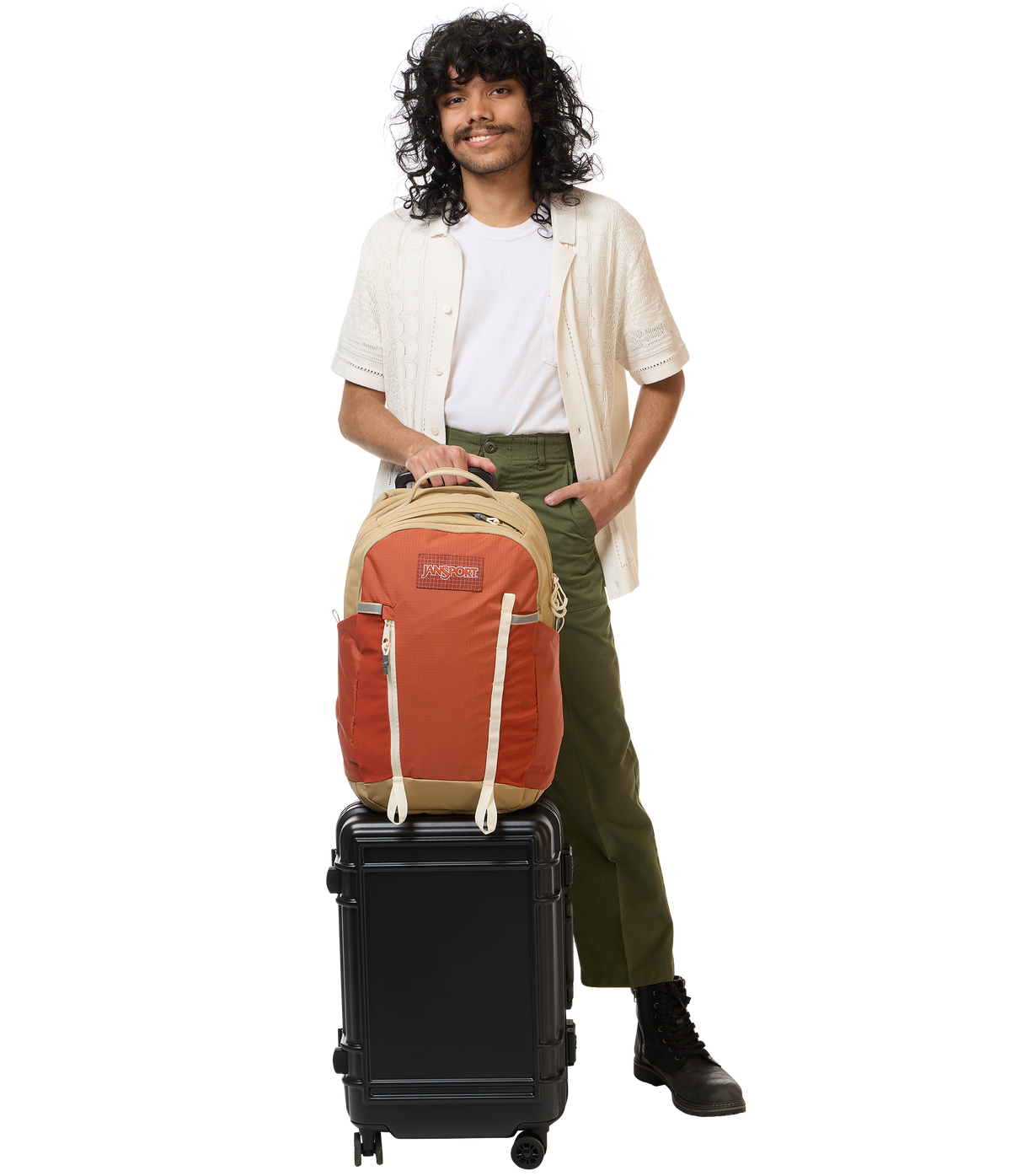 Jansport All Around Pack 28L in Dune Red — lifestyle # color_Dune Red