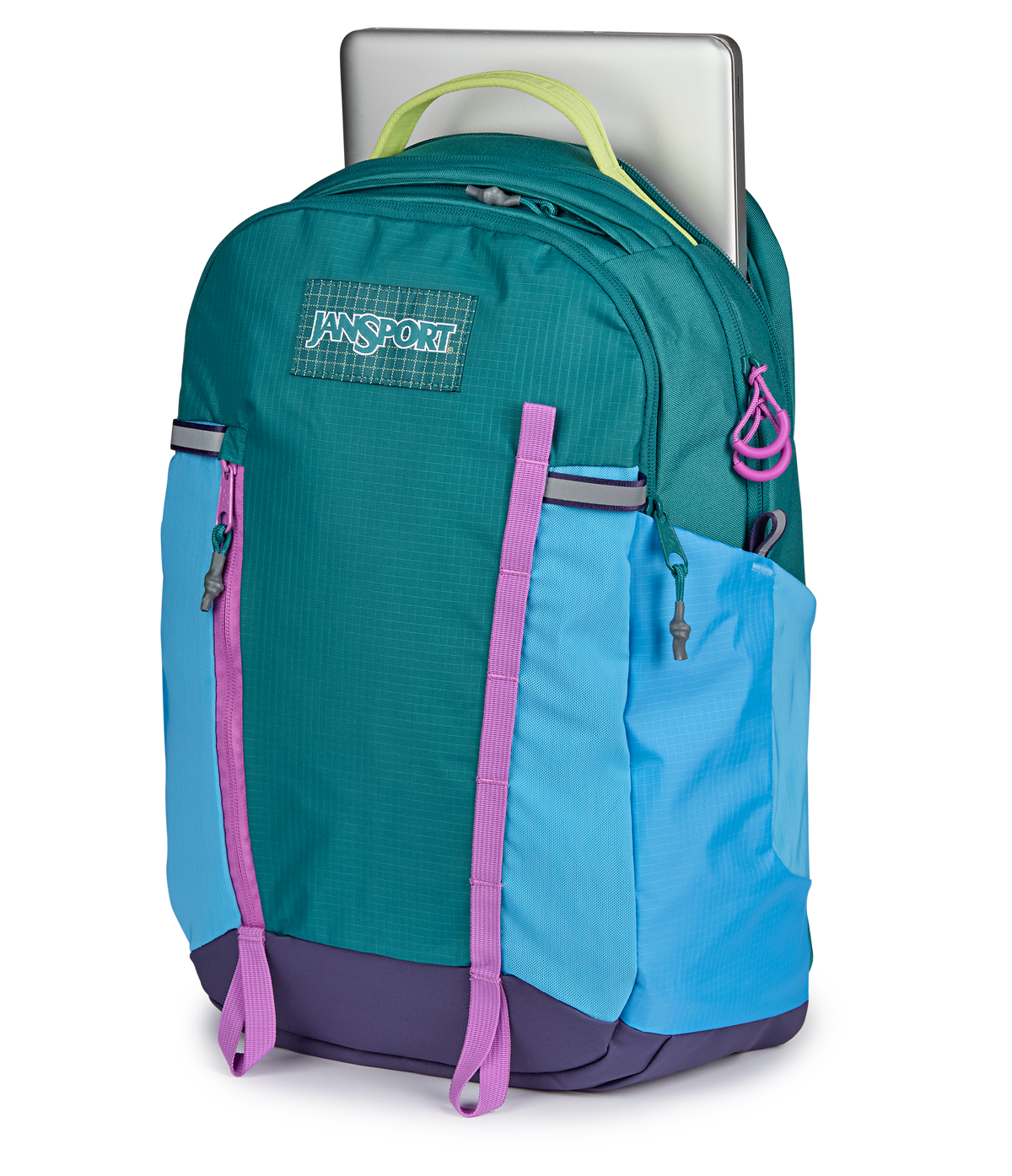 Jansport All Around Pack 28L in Emerald Pool — detail view 2