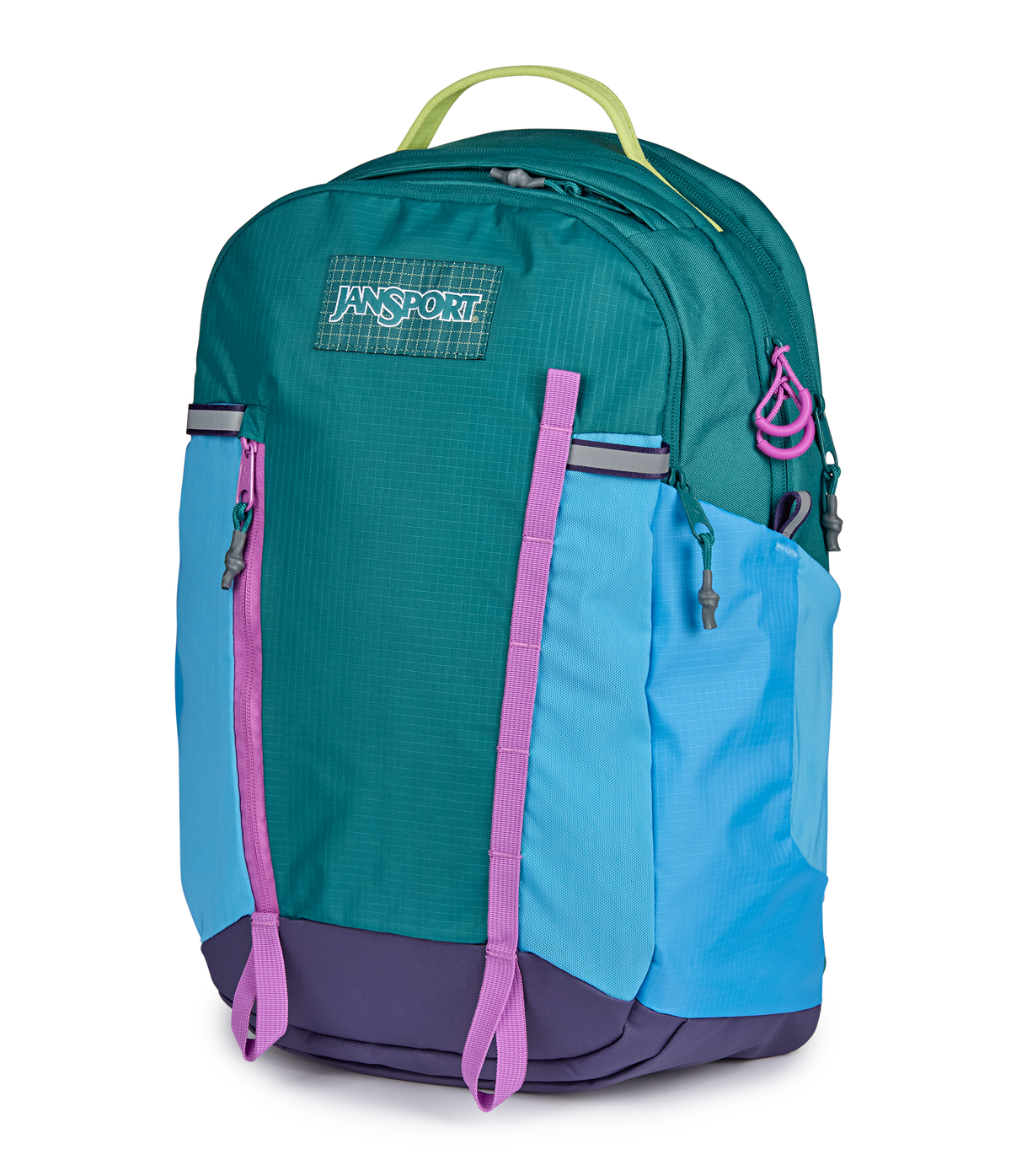 Jansport All Around Pack 28L in Emerald Pool — side view