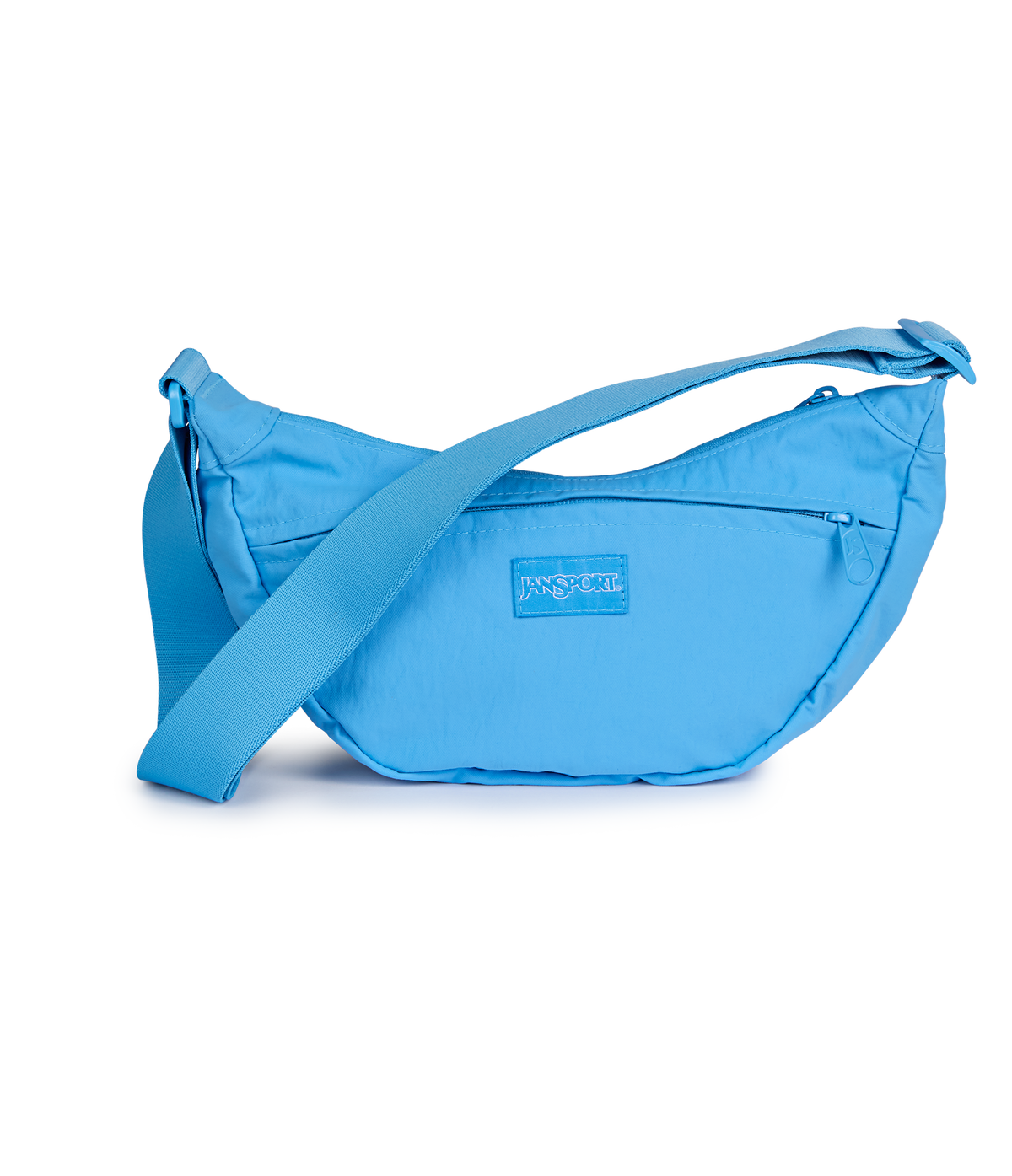 JanSport Unphased Crossbody Small in Azul Blue — front view # color_Azul Blue