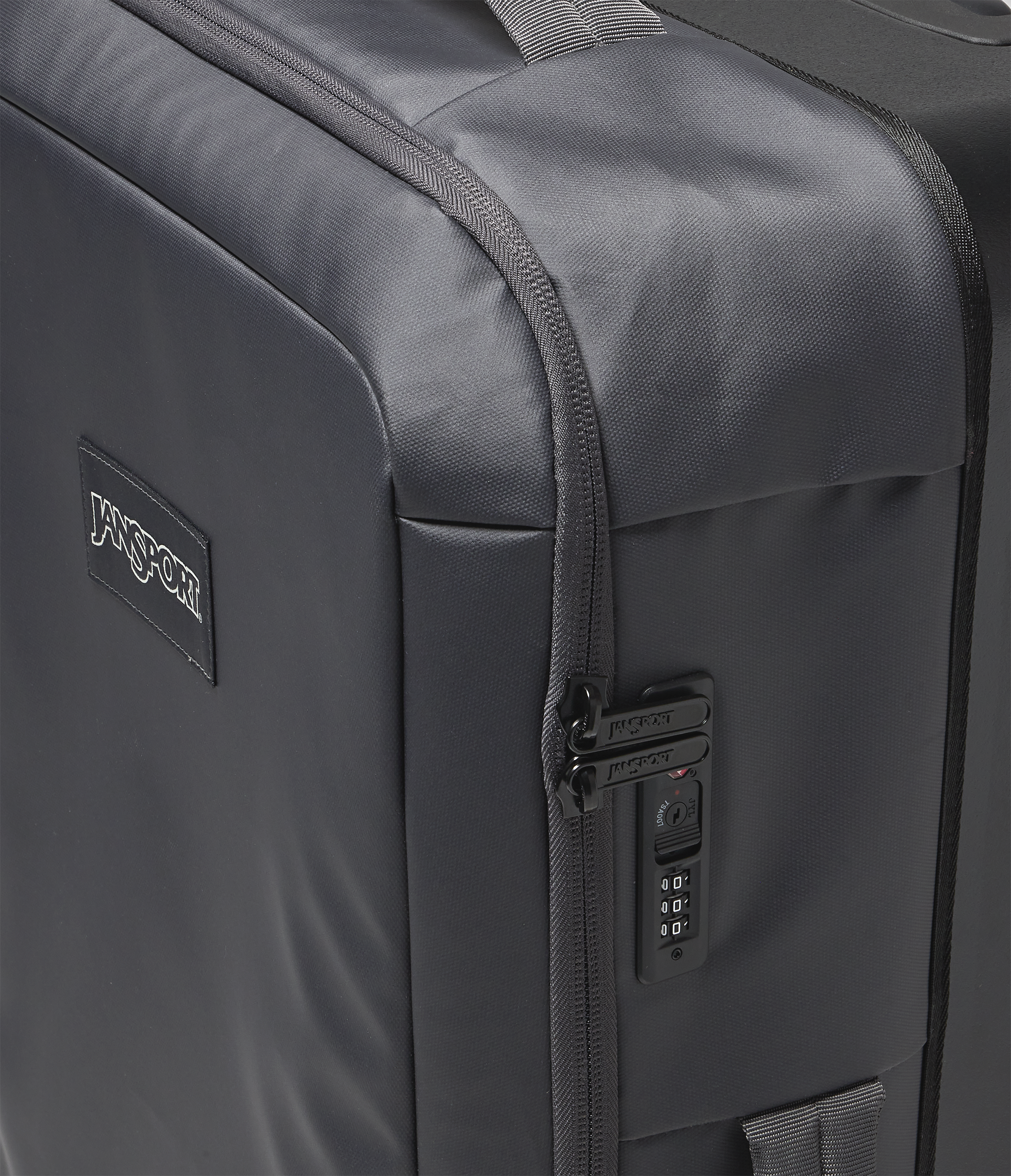 JanSport Good Latitude Wheeled Duffel in Smokey Grit — detail view 5