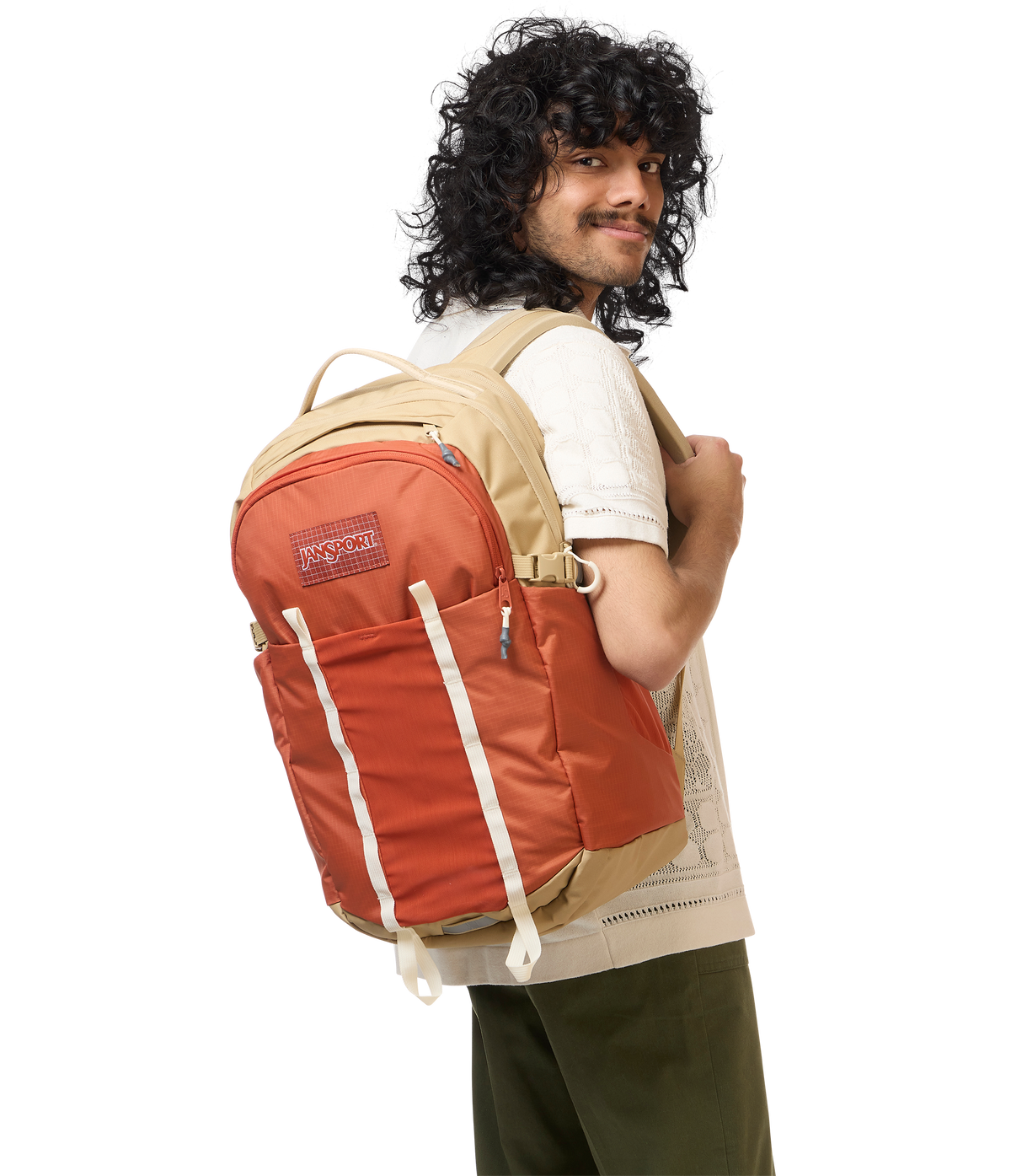 Jansport All Around Pack 34L in Dune Red — lifestyle # color_Dune Red