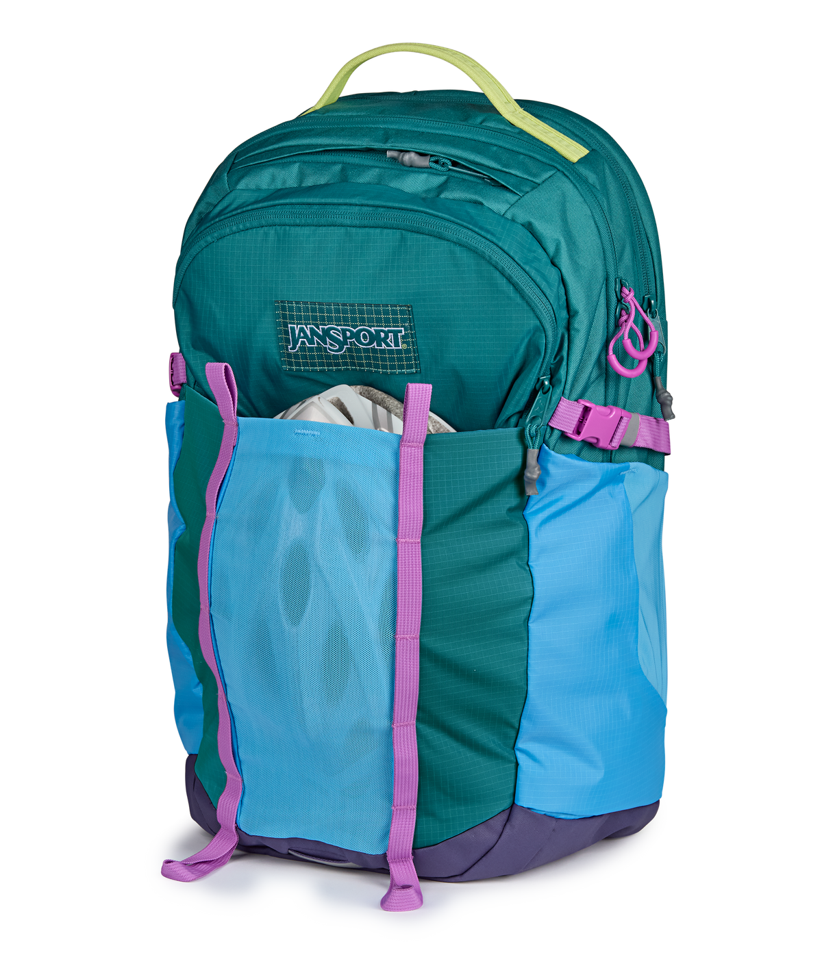 Jansport All Around Pack 34L in Emerald Pool — detail view 3