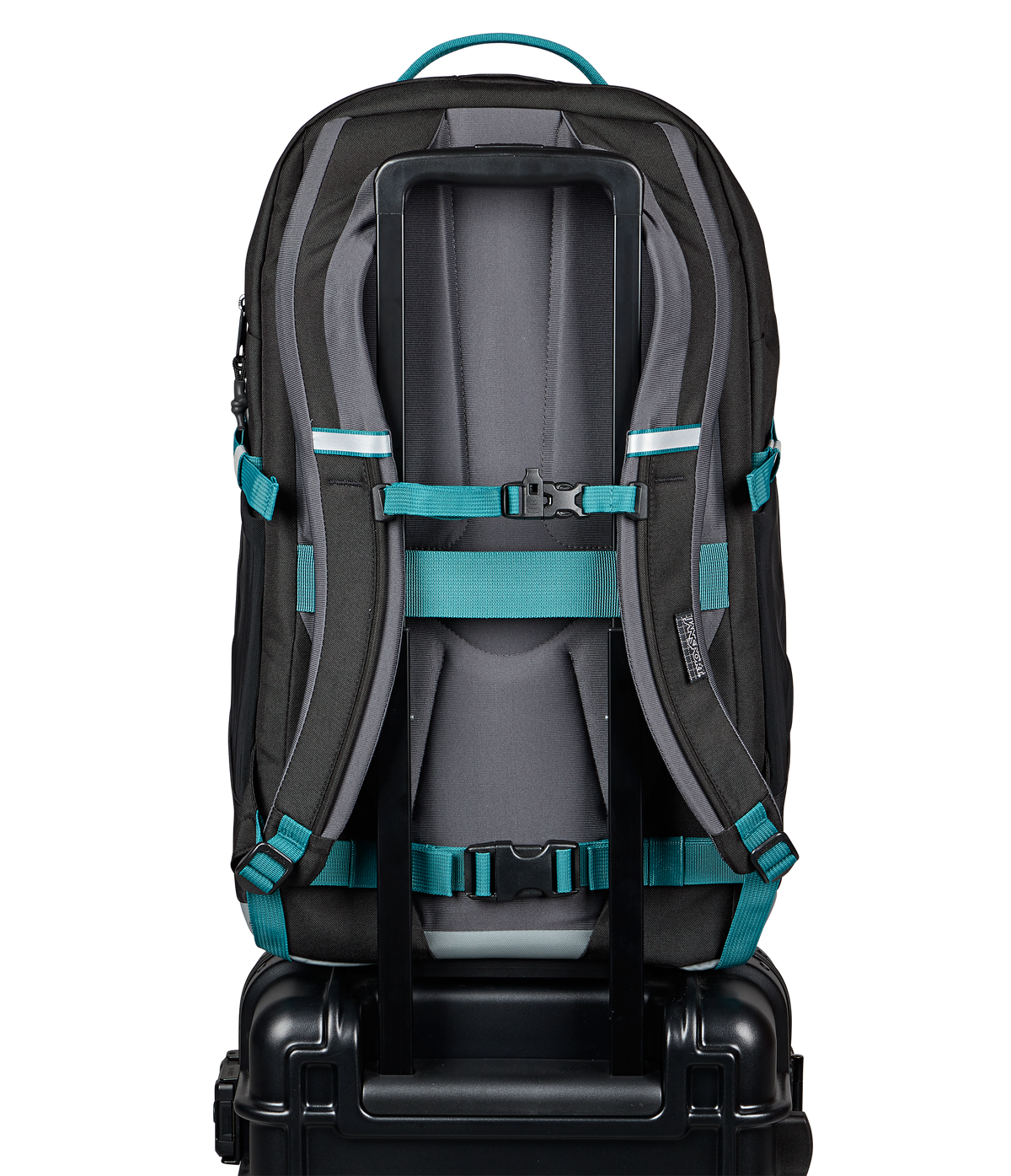 Jansport All Around Pack 34L in Smokey Grit — back view