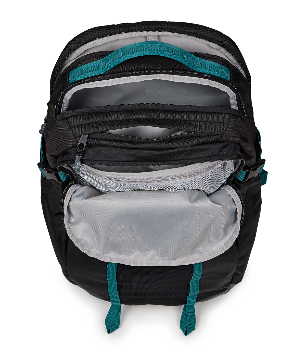 Jansport All Around Pack 34L in Smokey Grit — interior view